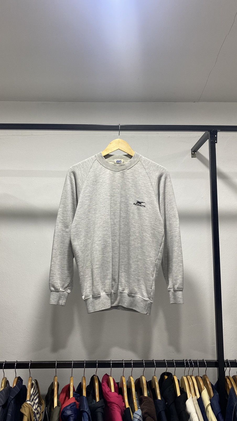 Asics × Japanese Brand × Vintage Vintage 80s Made In Japan Asics Sportswear Sweatshirt Size US M / EU 48-50 / 2 - 2 Thumbnail