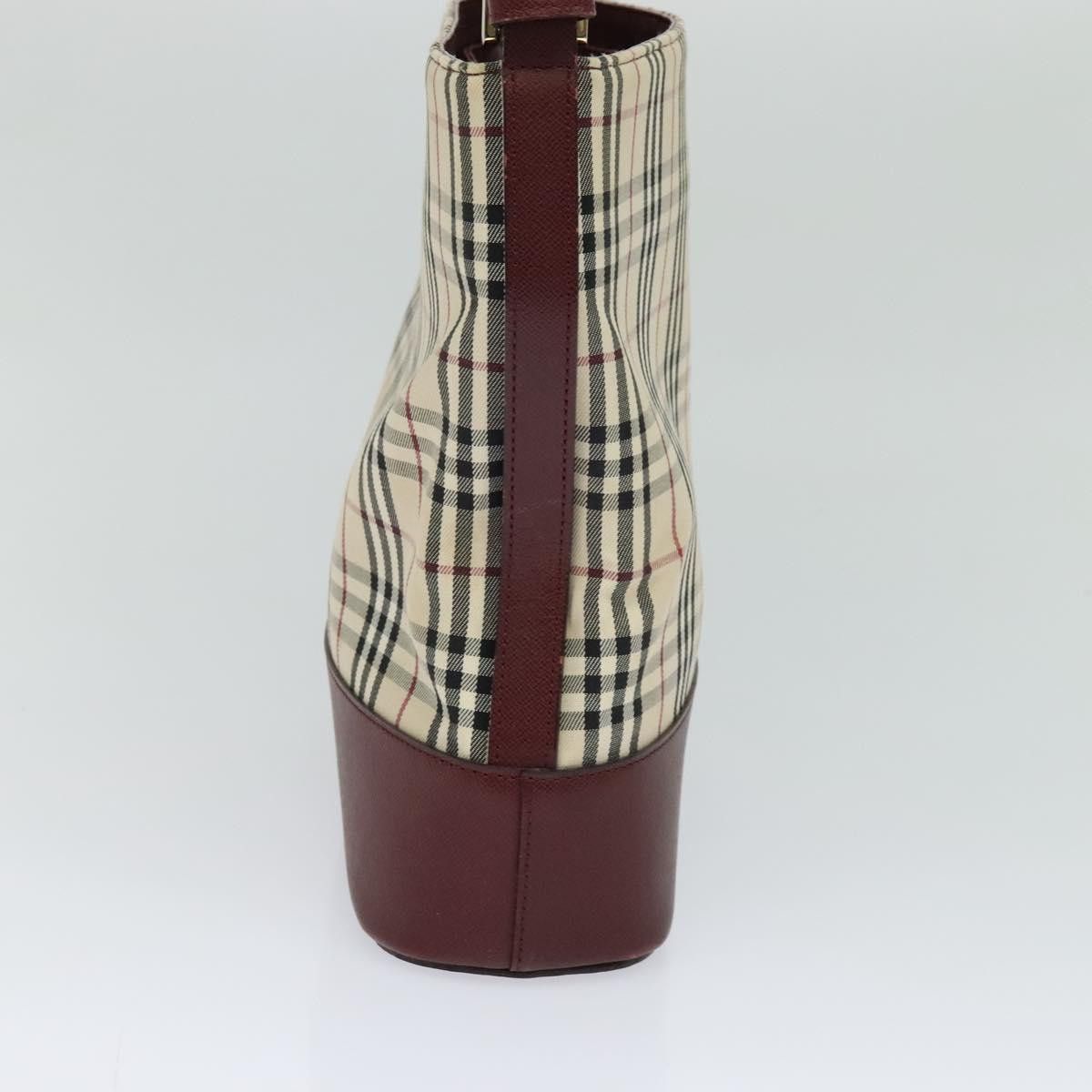 Burberry Burberry Nova Check Shoulder Bag Canvas Beige Red Size ONE SIZE - 3 Thumbnail