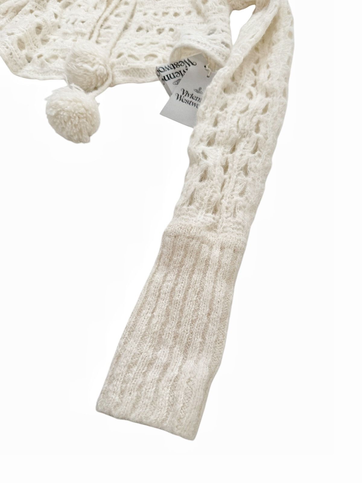 Vivienne Westwood $1,800 Cream Lacework Crop Baby Cardi Size M / US 6-8 / IT 42-44 - 12 Thumbnail