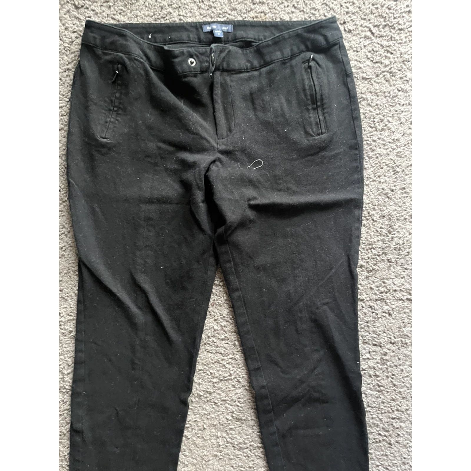 Gap GAP Ultra Skinny Crop Pants Women's Size 10 Black Stretch Chino Size 32" / US 10 / IT 46 - 2 Thumbnail