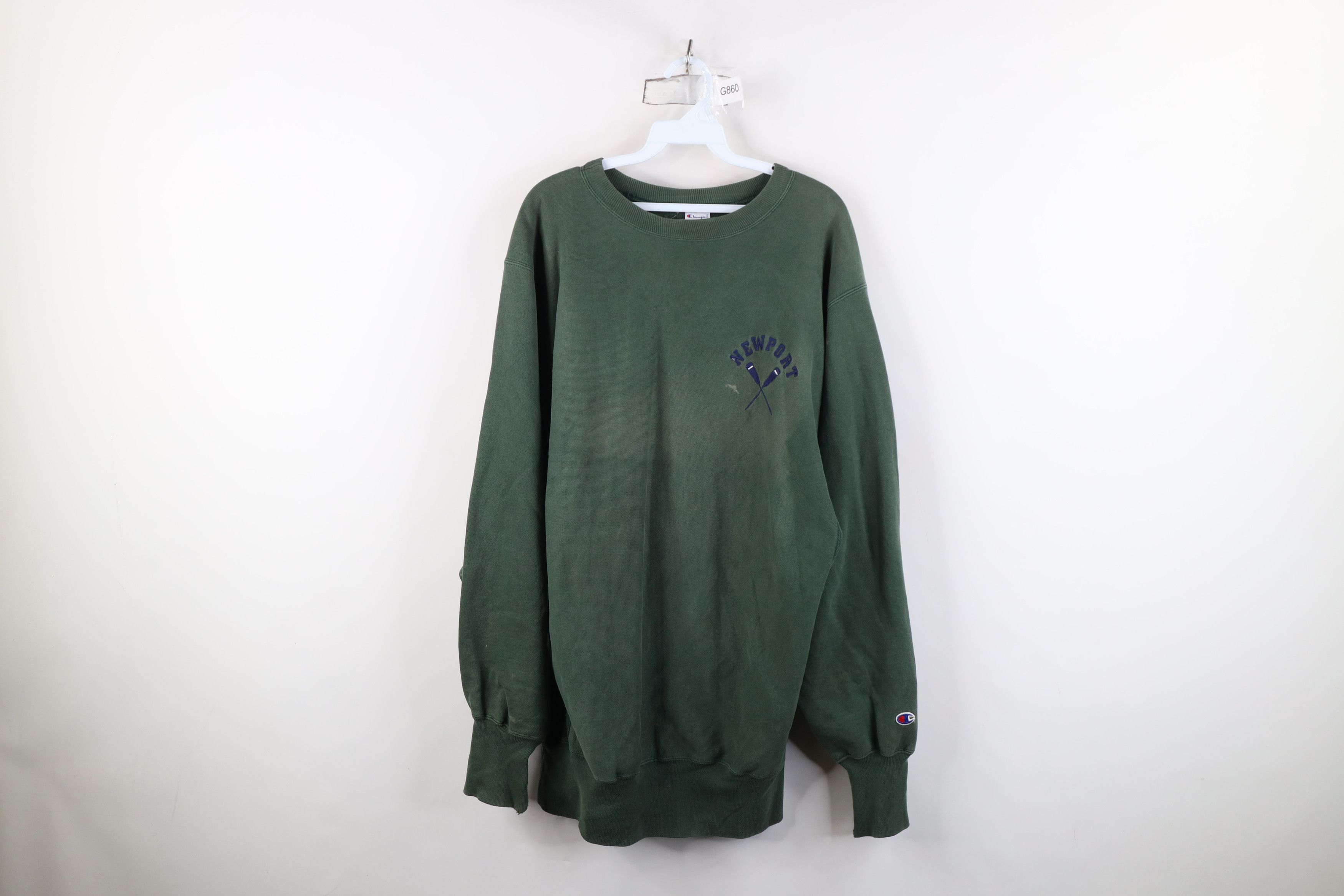 Champion Vintage 80s Champion Reverse Weave Rowing Sweatshirt Green Size US XXL / EU 58 / 5 - 1 Thumbnail