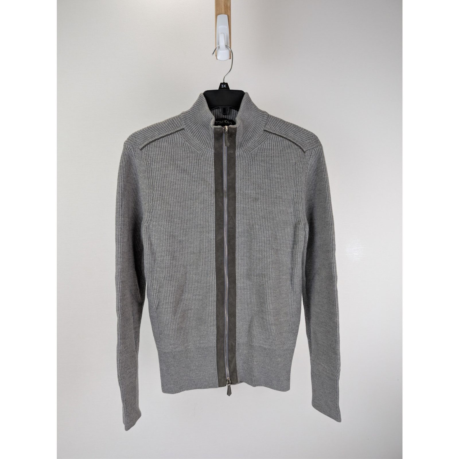 Tom Ford o1rshd1 CC20 Zipper Sweatshirt in Grey Size US M / EU 48-50 / 2 - 2 Thumbnail