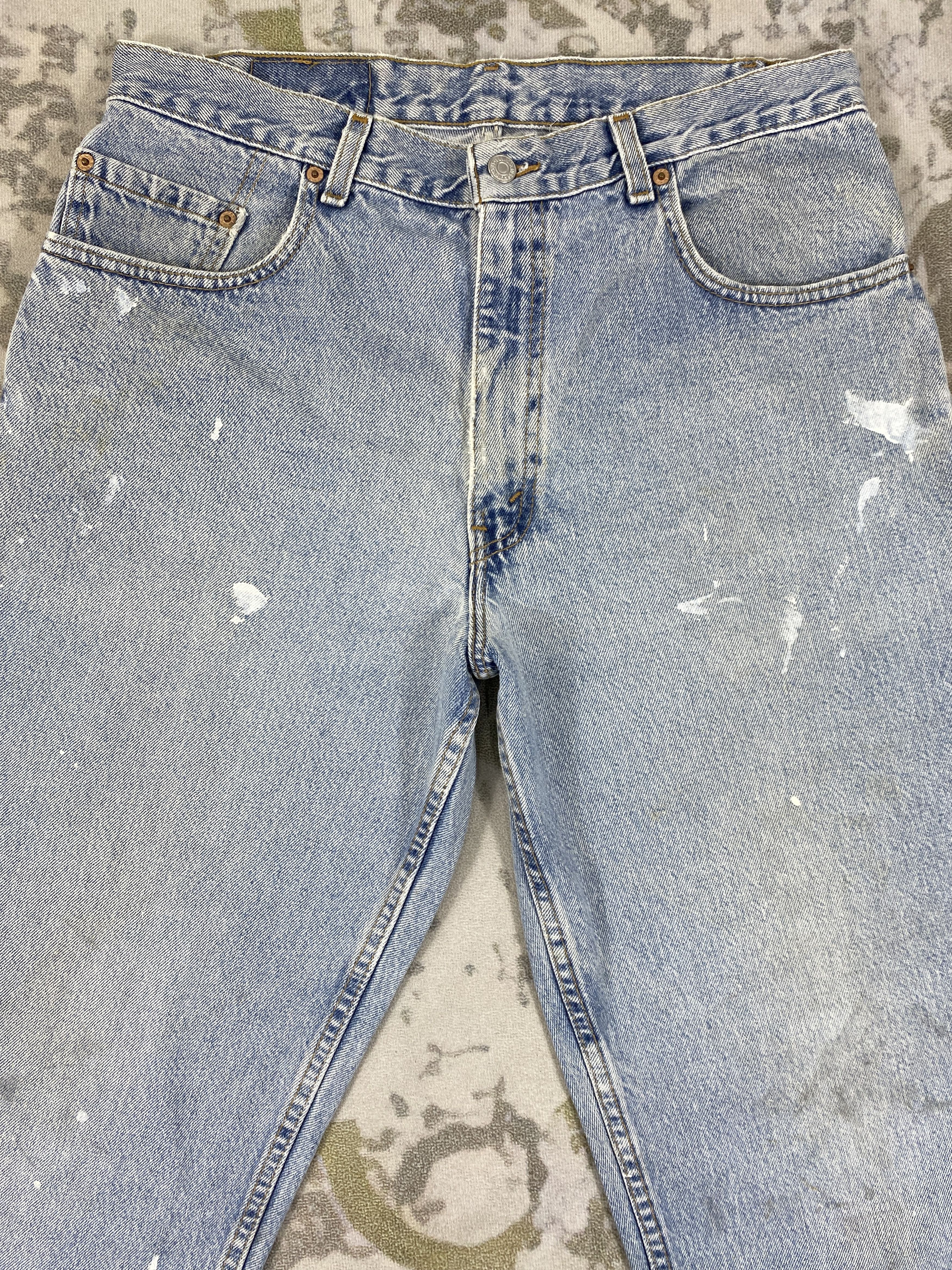 Levi's Light Blue Wash Vintage Levi's 560 33x30.5 Denim -JN1699 Size US 33 - 3 Thumbnail