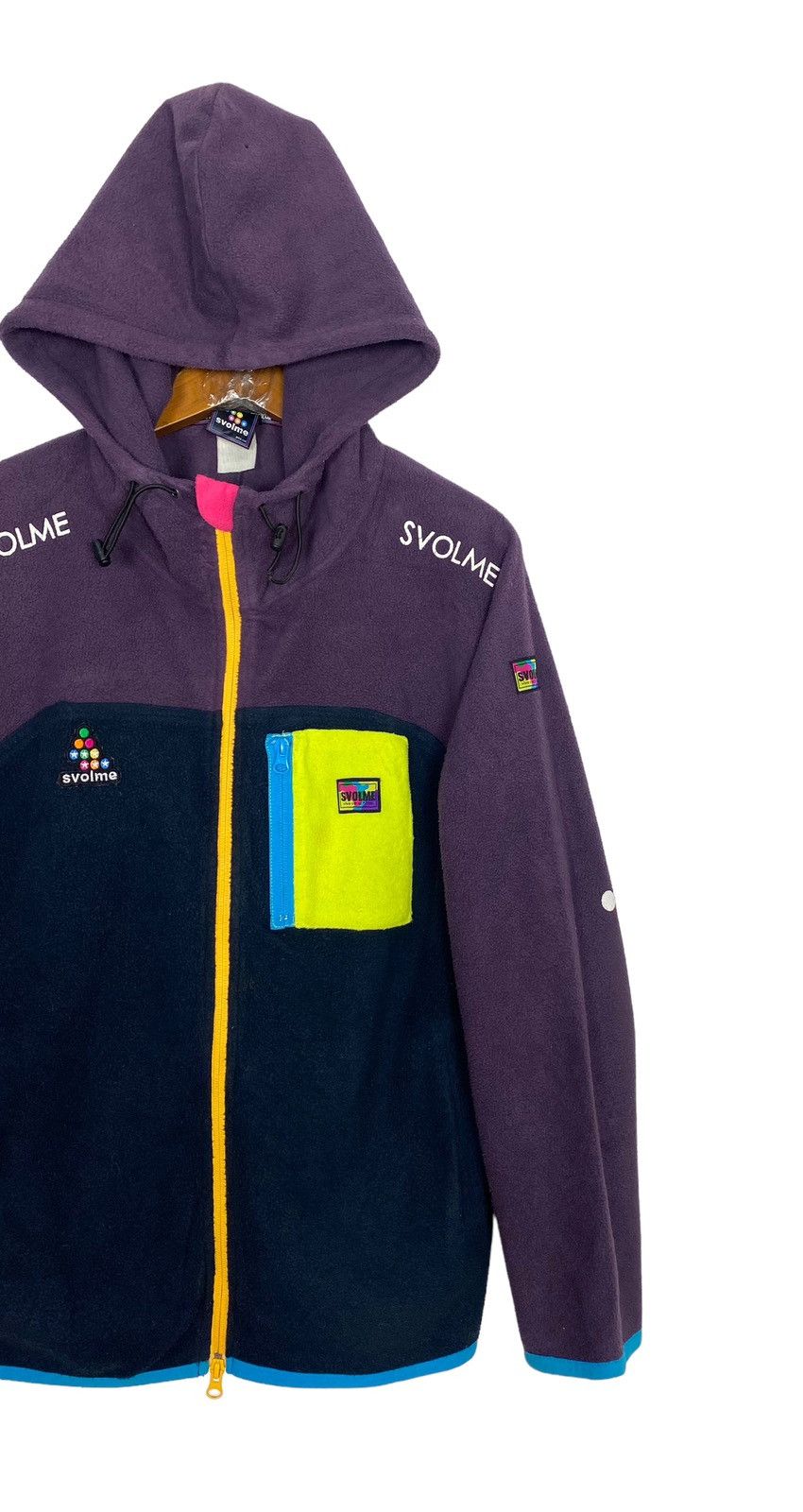 Japanese Brand Rare‼️ Svolme Hoodie Fleece Spellout Multicolour Size US S / EU 44-46 / 1 - 5 Thumbnail
