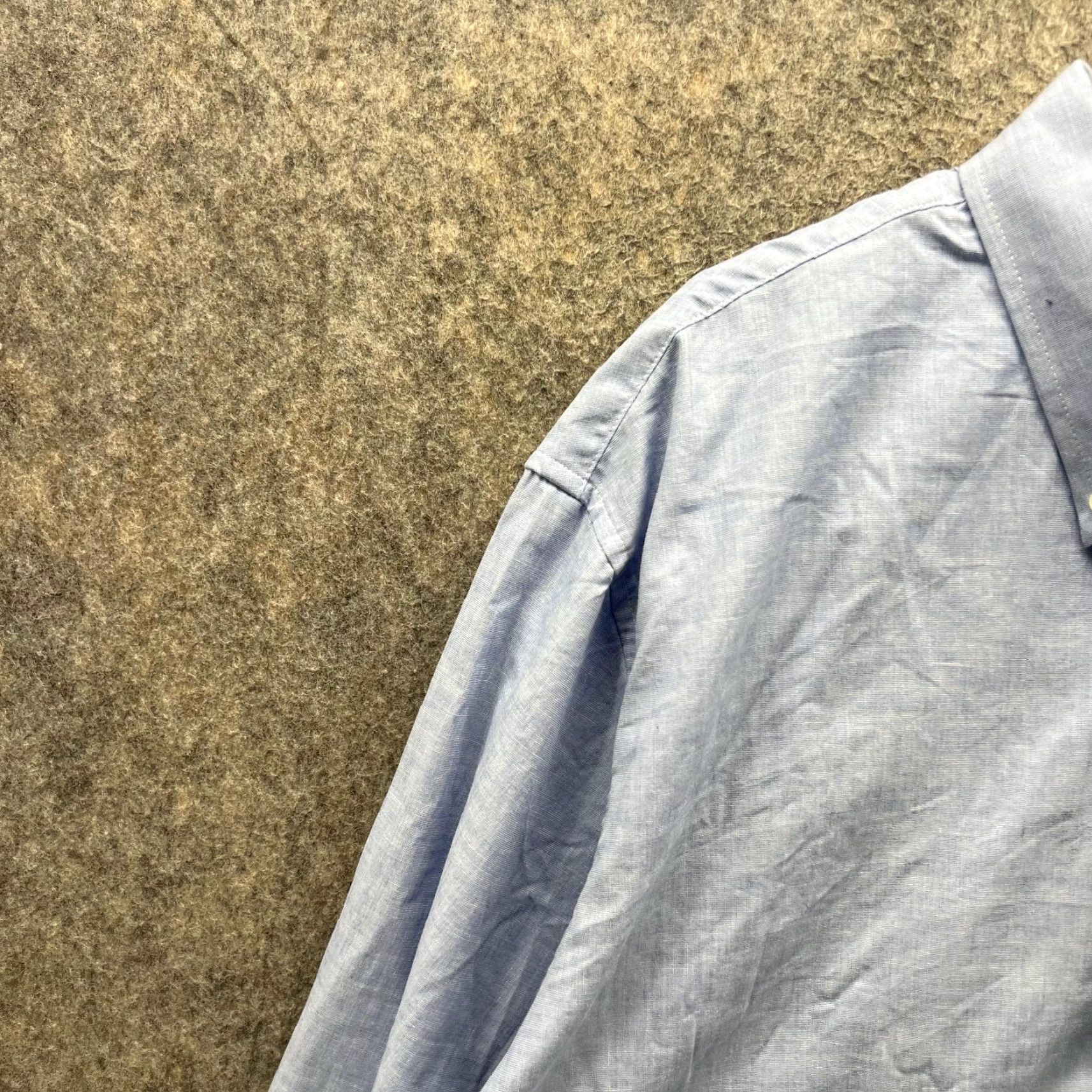 Izod IZOD Shirt Men XL Blue Cotton Button-Down Collared Long Sleeve Casual Preppy Dress New Vintage No Size US XL / EU 56 / 4 - 2 Thumbnail
