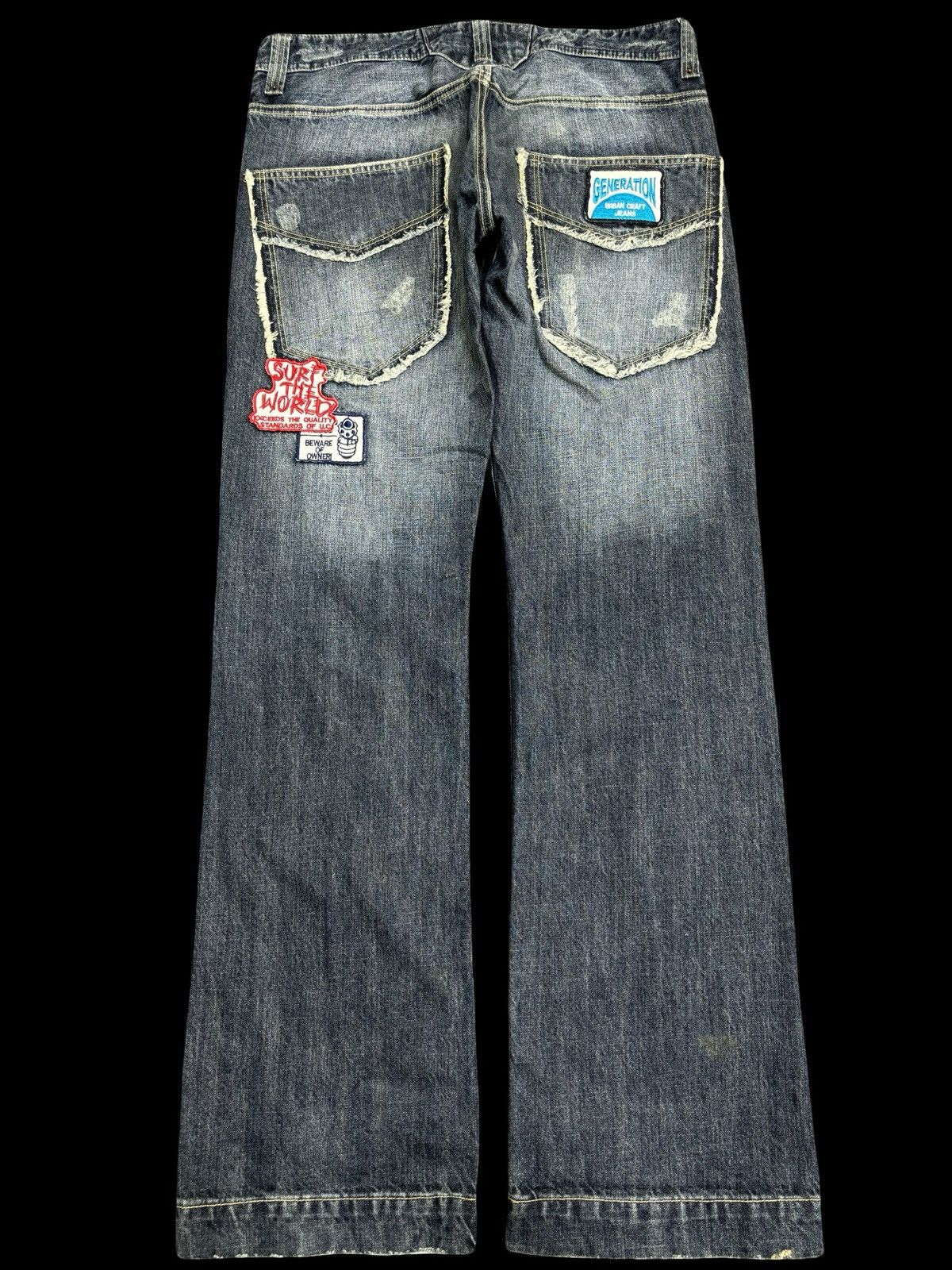 Japanese Brand × Seditionaries 💥Flare💥Insane Urban Craft Unfinishd Edge Distrssd Denim F475 Size US 34 / EU 50 - 2 Thumbnail