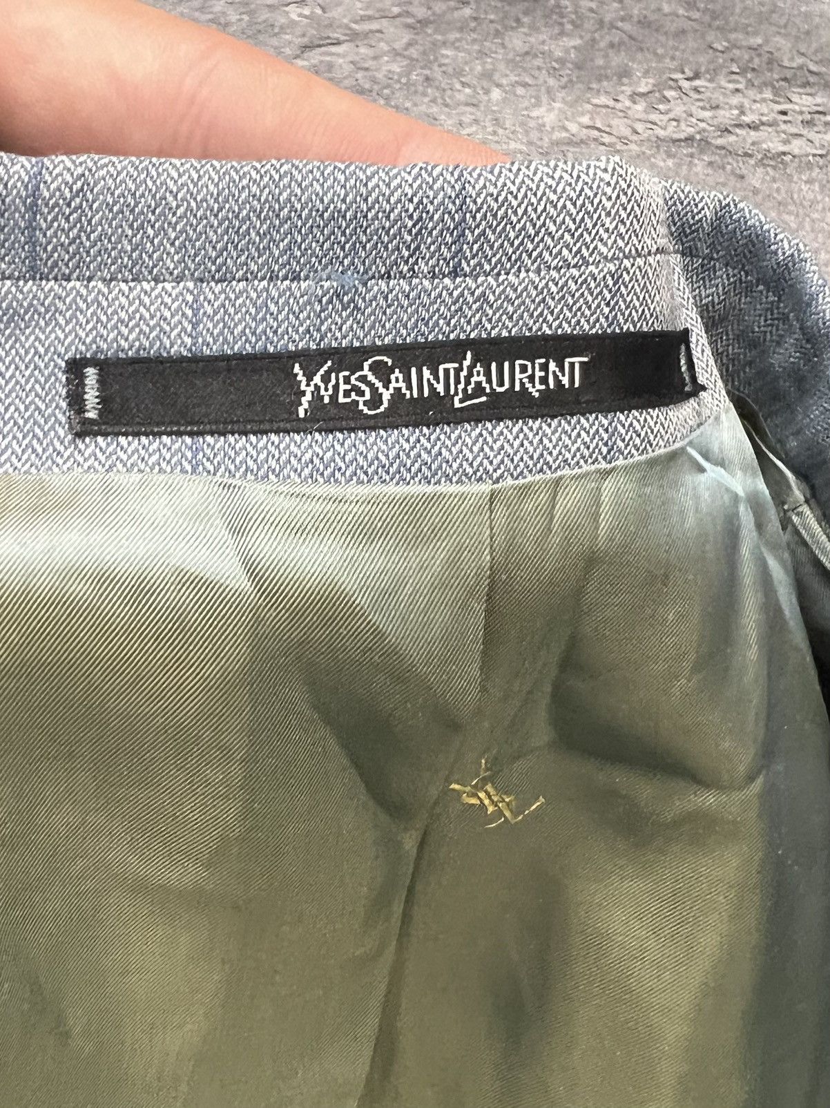 Yves Saint Laurent Yves Saint Laurent pour home blazer blue jacket YSL unisex Size 40R - 8 Thumbnail