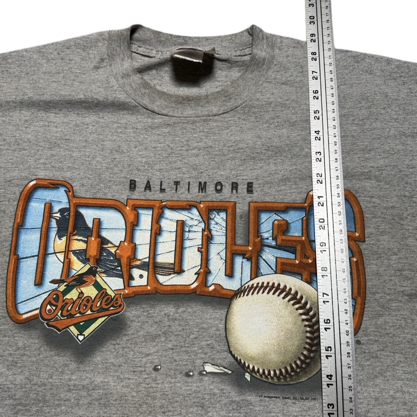 CSA Vintage 2001 Baltimore Orioles Shattered Graphic T Shirt CSA Size US M / EU 48-50 / 2 - 4 Thumbnail