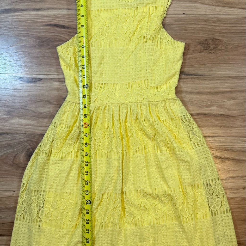 Other Altar’d State Women’s XS Yellow Lace Dress Size XXS / US 00 / IT 34 - 6 Thumbnail