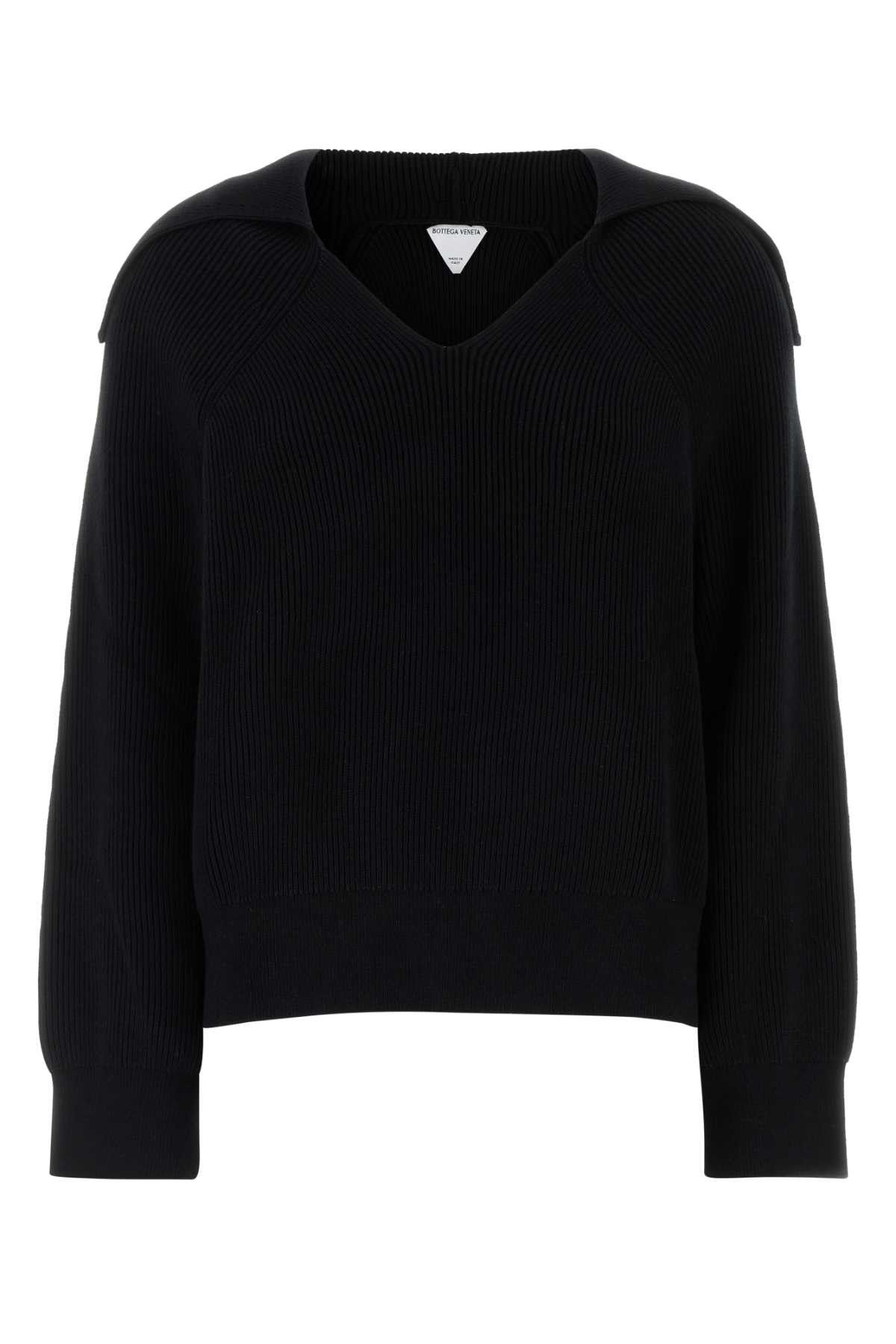 Bottega Veneta Black Stretch Cotton Blend Polo Shirt Size L / US 10 / IT 46 - 1 Thumbnail
