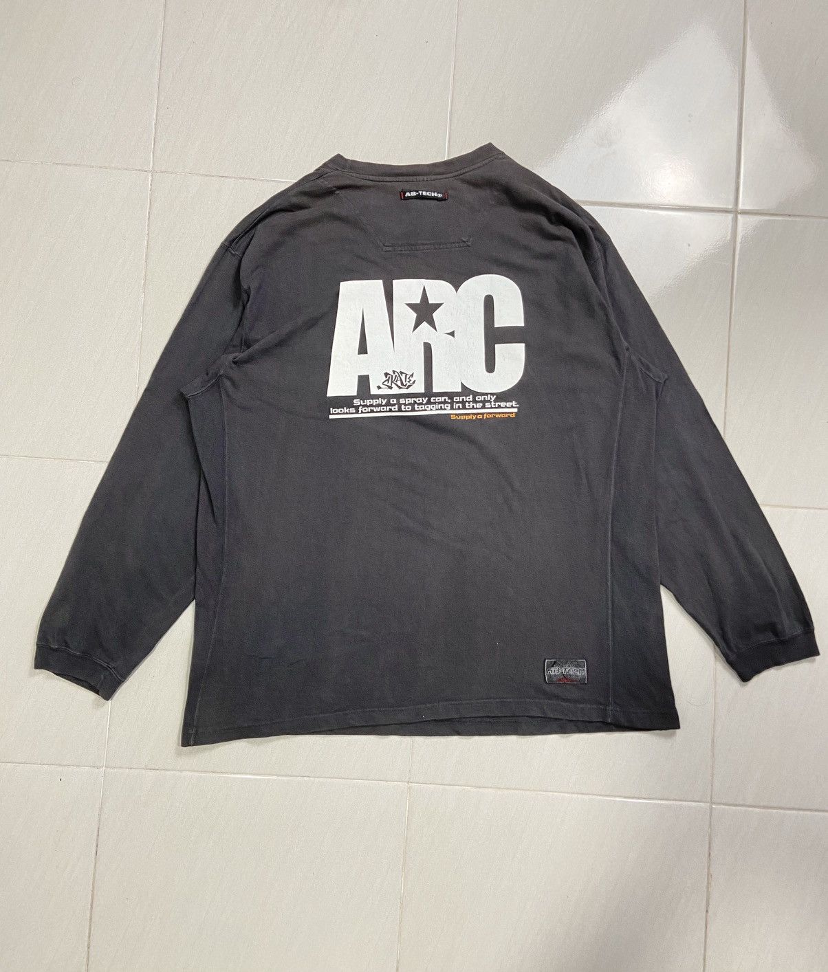 Japanese Brand AB TECH Big logo pullover sweatshirt Size US XL / EU 56 / 4 - 3 Thumbnail