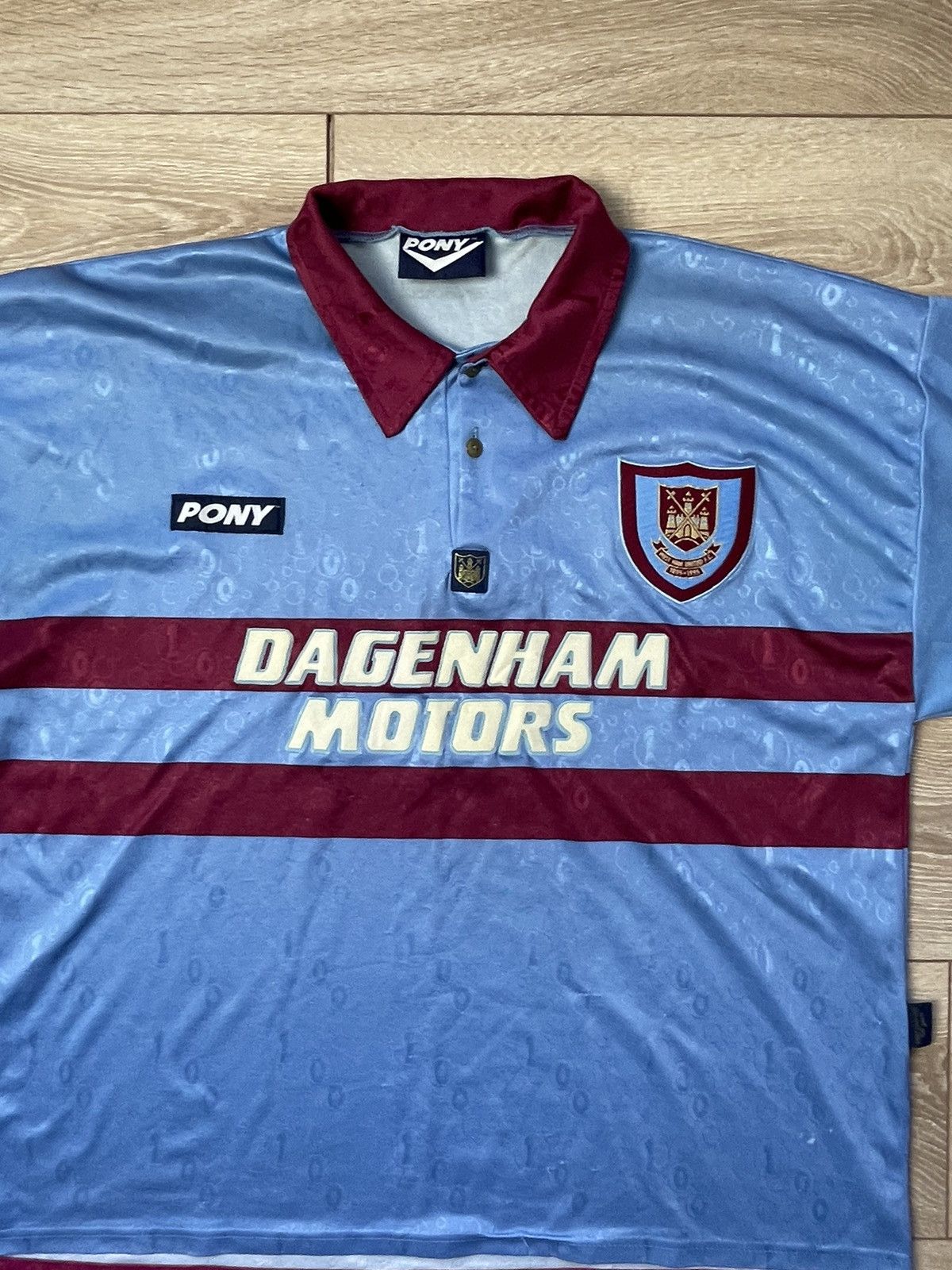 PONY WEST HAM UNITED 1995-1997 AWAY FOOTBAL SHIRT SOCCER PONY xxl Size US XXL / EU 58 / 5 - 4 Thumbnail