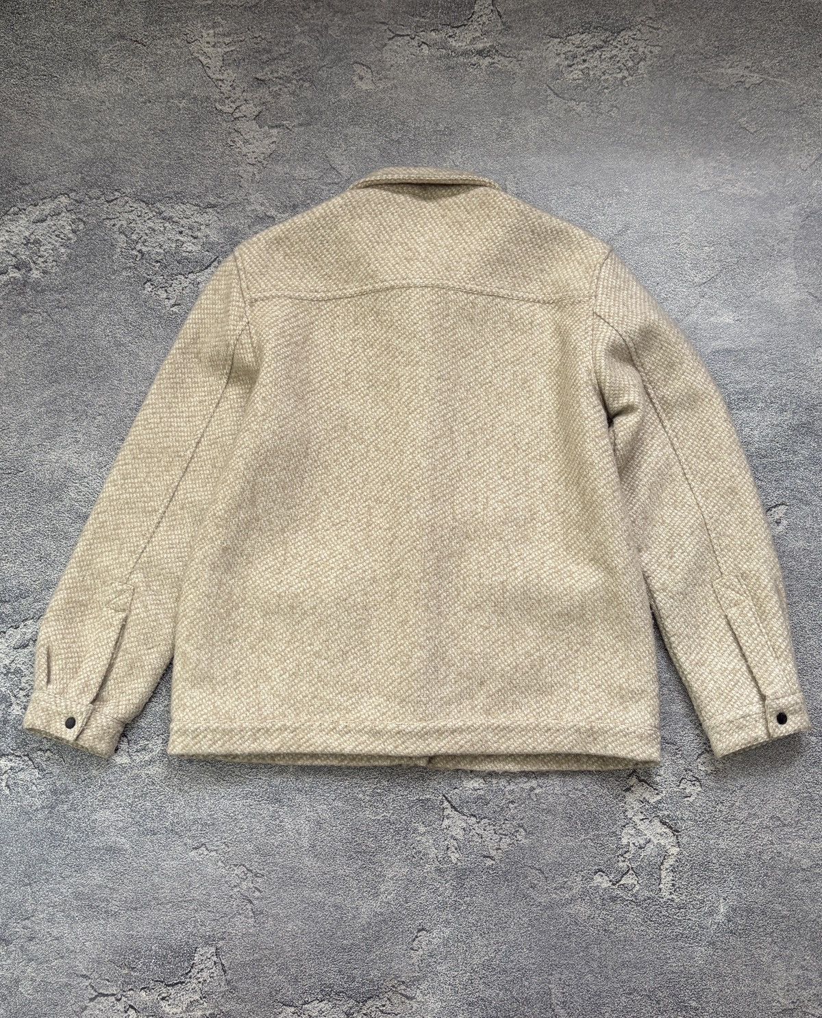 Folk Folk Signal Jacket Textured Woven Wool Blend Beige 3 L Size US L / EU 52-54 / 3 - 4 Thumbnail