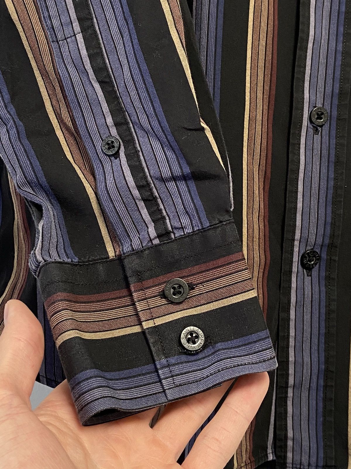 Yves Saint Laurent Yves Saint Laurent Button Up Shirt Size US L / EU 52-54 / 3 - 13 Thumbnail