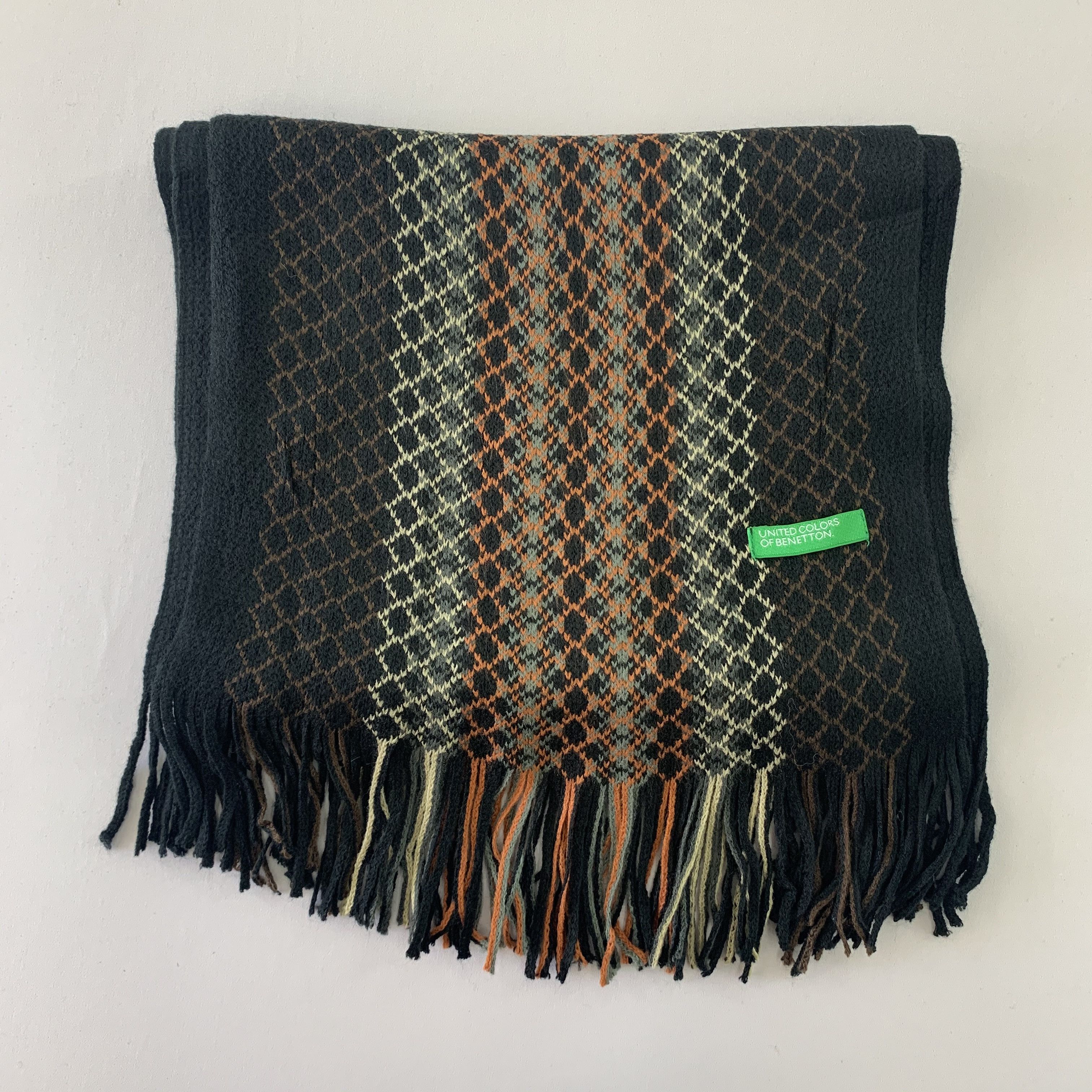 United Colors Of Benetton United Colors of Benetton Scarf Wool Muffler Wrap BL4117 Size ONE SIZE - 4 Thumbnail