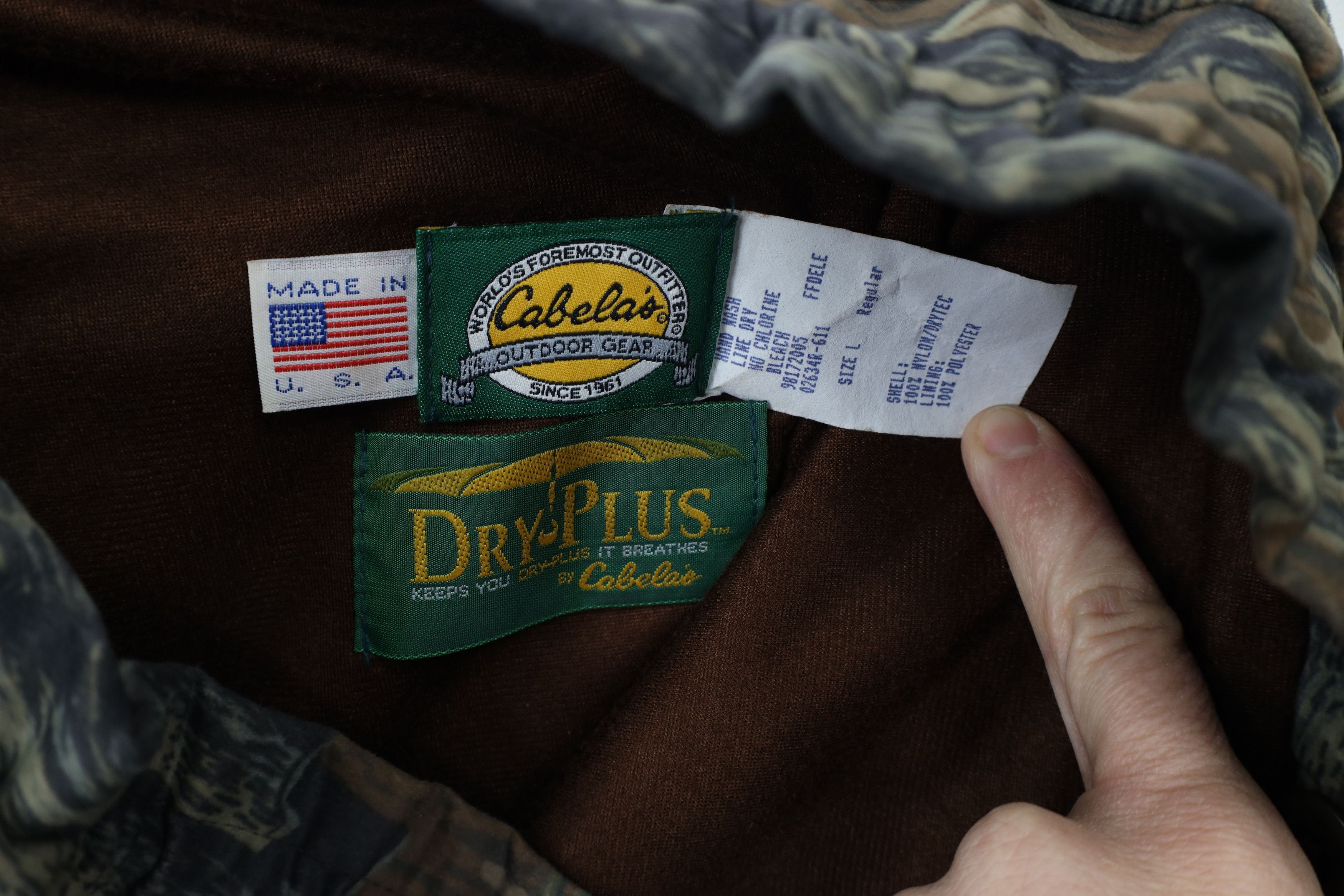 Cabelas × Vintage Vintage 90s Cabelas Camouflage Chamois Cloth Pants USA Size US 36 / EU 52 - 8 Thumbnail