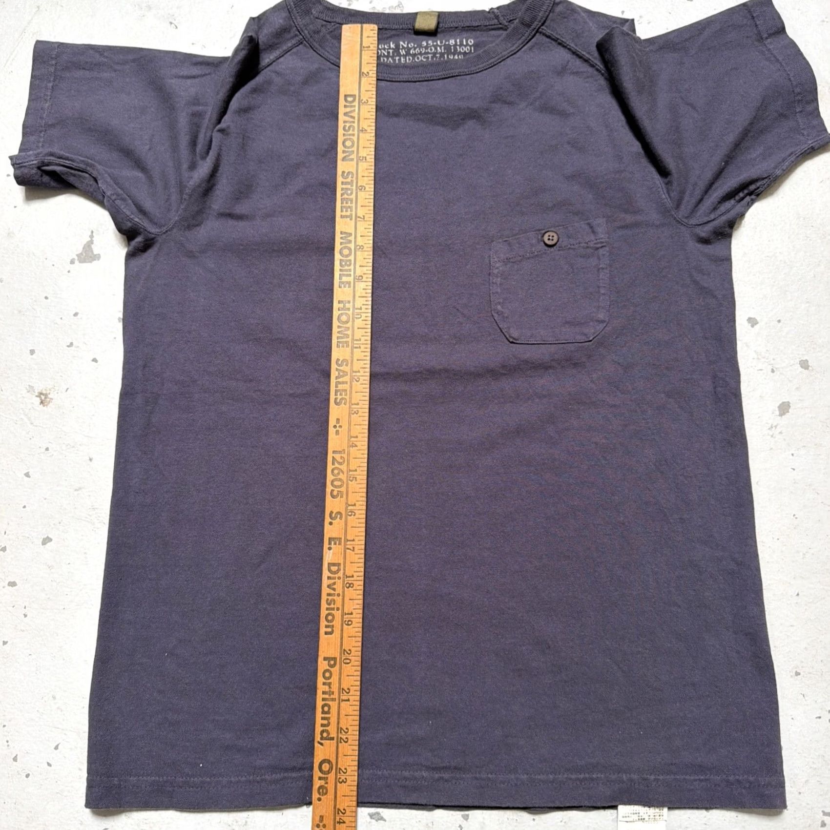 Nigel Cabourn Nigel Cabourn T-Shirt Made In Japan Pocket Solid Cotton 46 XS-S Size US XXL / EU 58 / 5 - 3 Thumbnail