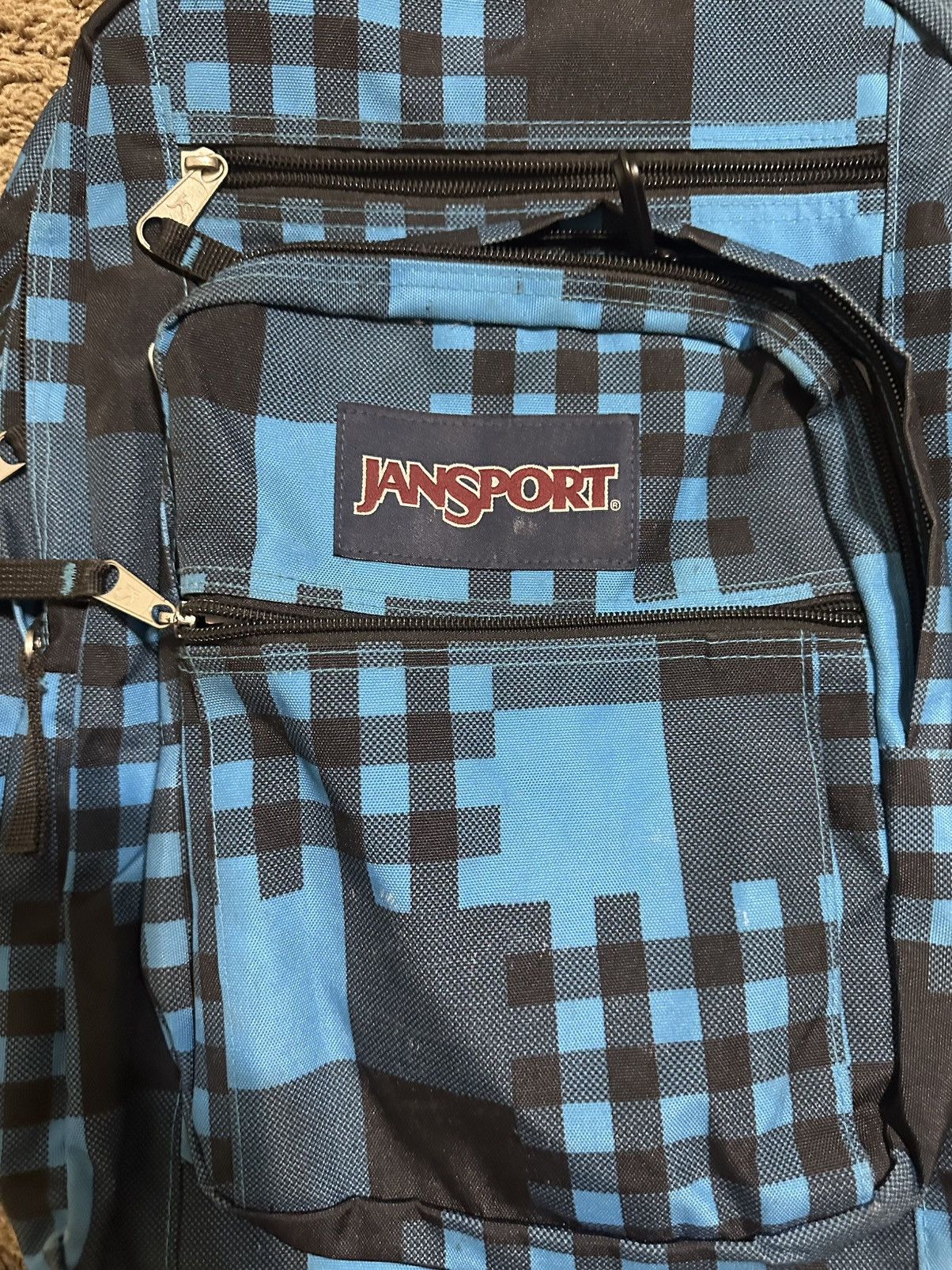 Jansport Vintage JanSport “teal checker board” backpack 00s Size ONE SIZE - 2 Thumbnail