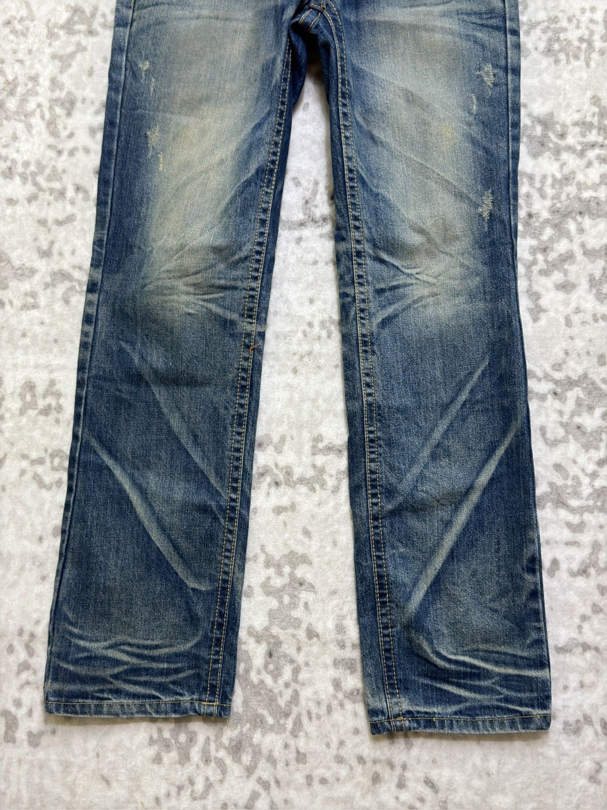 Hysteric Glamour Vintage Lolita Whale Tail Embroidery Waistband Denim Jeans Size US 28 / EU 44 - 6 Thumbnail