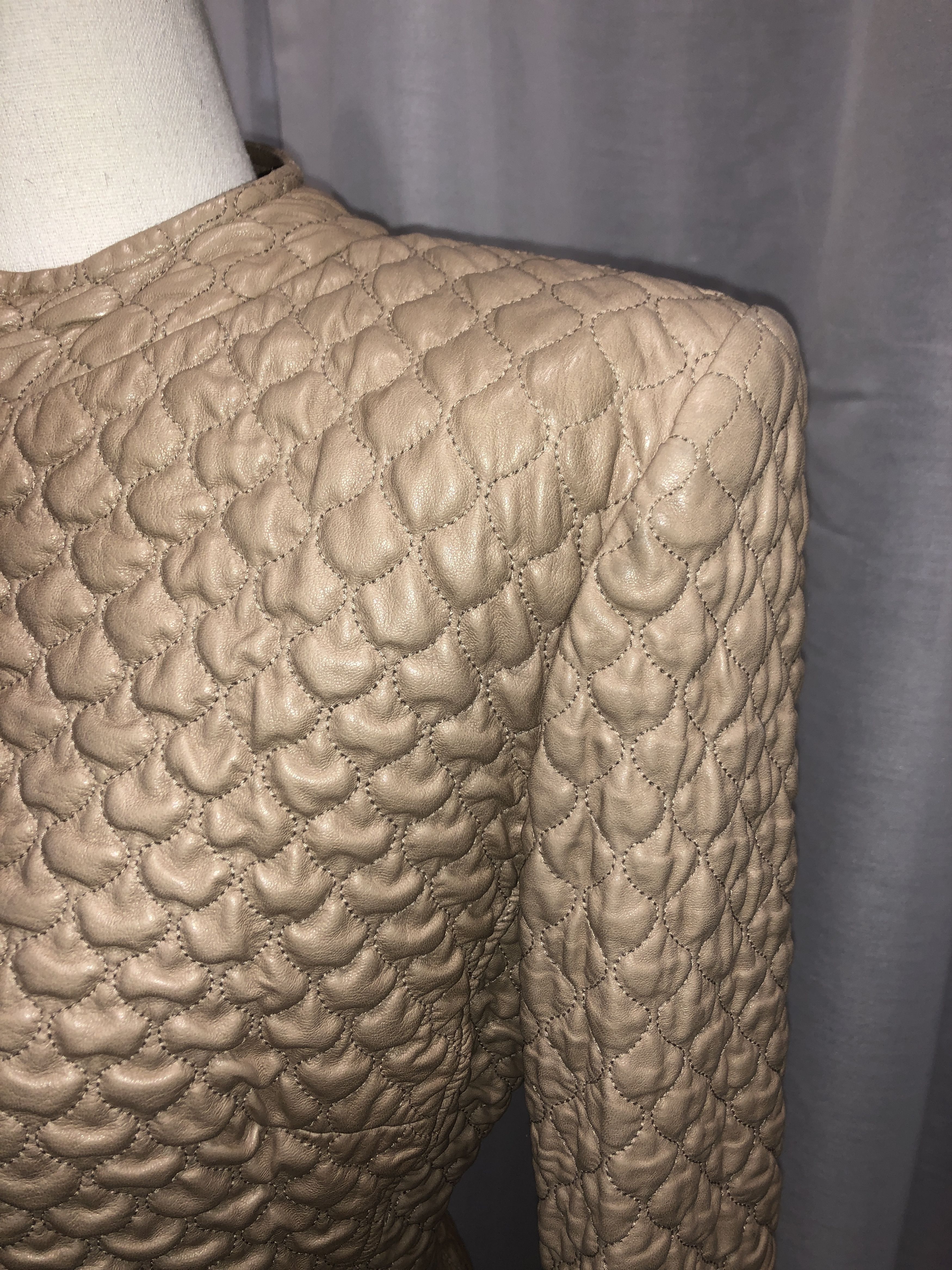 Alexander McQueen Pantheon and Lucem 2004 Quilted Leather Jacket Size M / US 6-8 / IT 42-44 - 10 Thumbnail