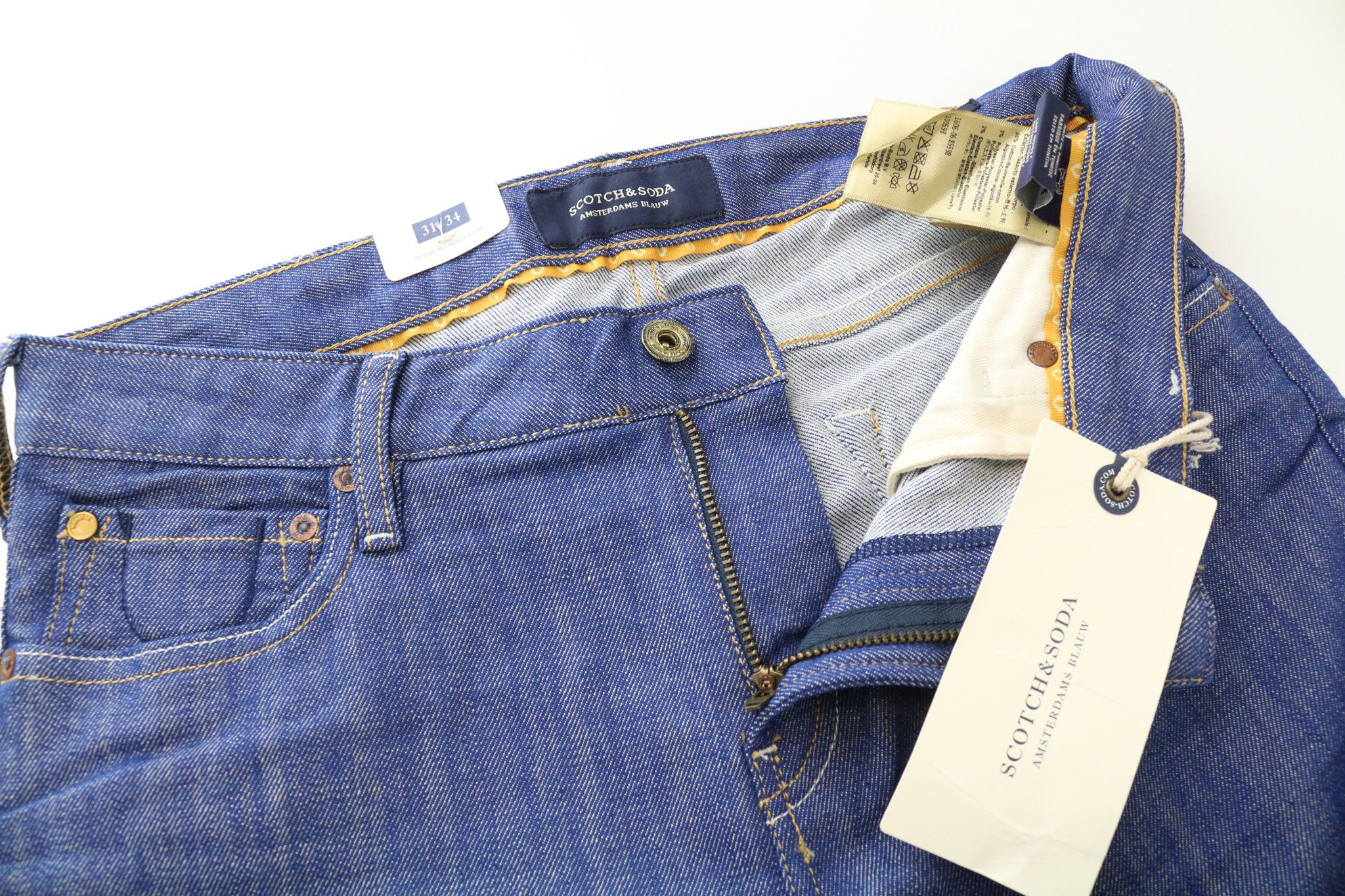 Scotch & Soda SKIM W31/L34 Blue Skinny Stretch Jeans 74283 Size US 31 - 3 Thumbnail