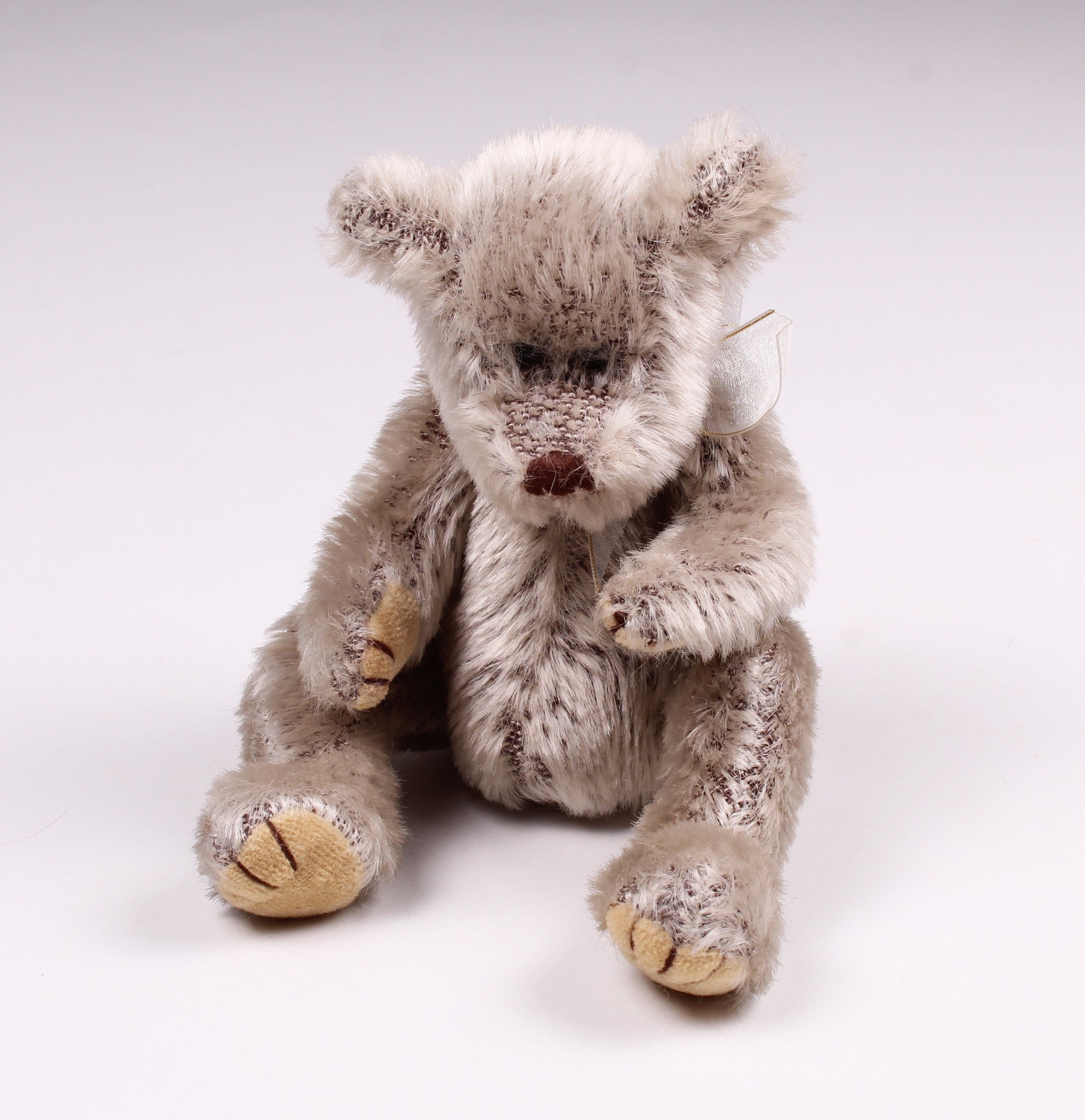 Vintage Vintage TY 1993 Cute Plush Gray Stuffed Teddy Bear Size ONE SIZE - 2 Thumbnail