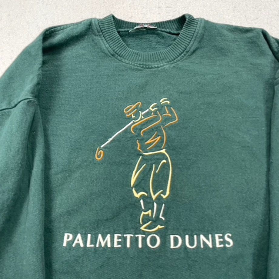 Vintage VINTAGE Palmetto Dunes Golf Sweatshirt Mens XL Green Pullover SC Crewneck 90s Size US XL / EU 56 / 4 - 2 Thumbnail