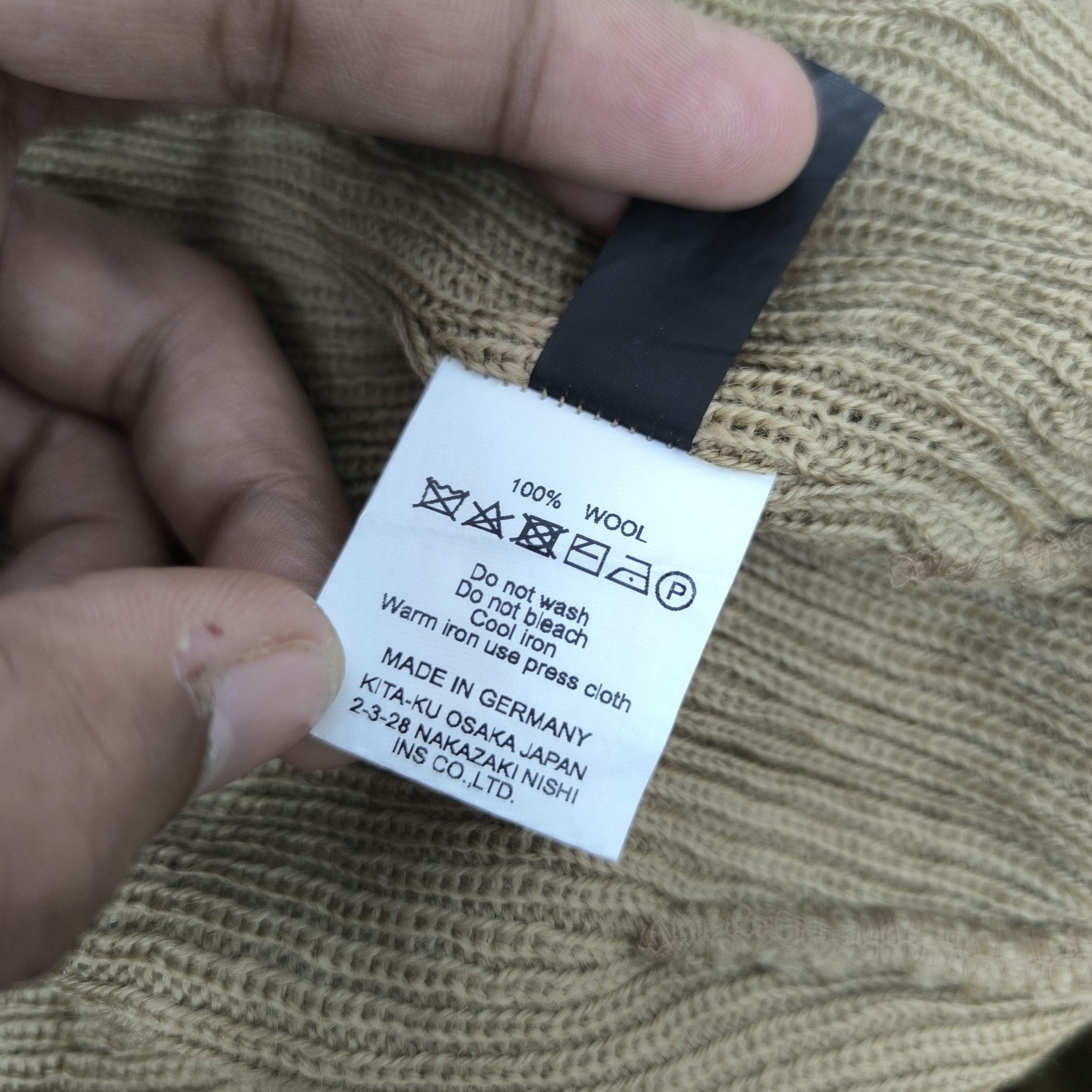 Japanese Brand ✨Leuchtfeuer strickwaren made in germany beanie hat Size ONE SIZE - 4 Thumbnail
