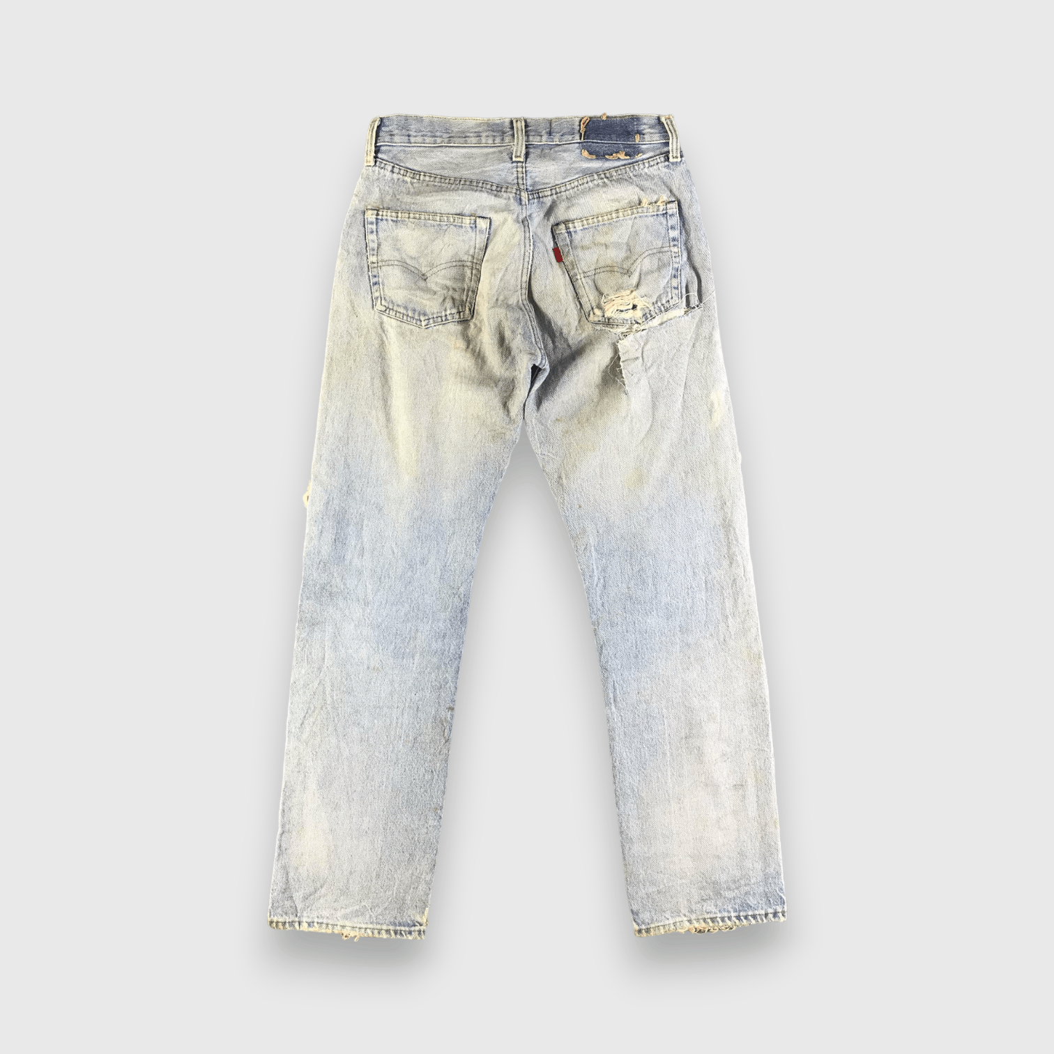 Levi's 90s Vintage Distress Levis 501 Jeans-J3849 Size US 30 / EU 46 - 2 Thumbnail