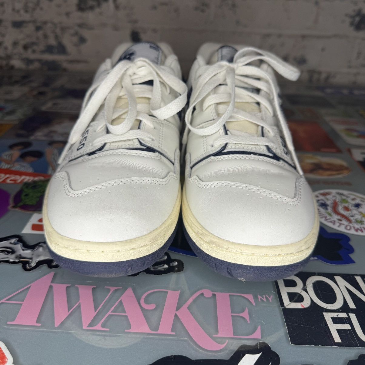 Aime Leon Dore × New Balance Aimé Leon Dore New Balance 550 Sz 9.5 Navy Used Size US 9.5 / EU 42-43 - 4 Thumbnail