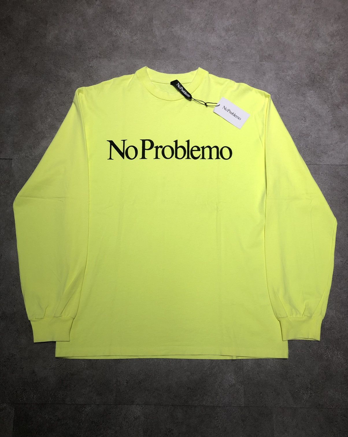 Other NO PROBLEMO NEON GREEN LONG SLEEVE TEE Size US L / EU 52-54 / 3 - 1 Thumbnail