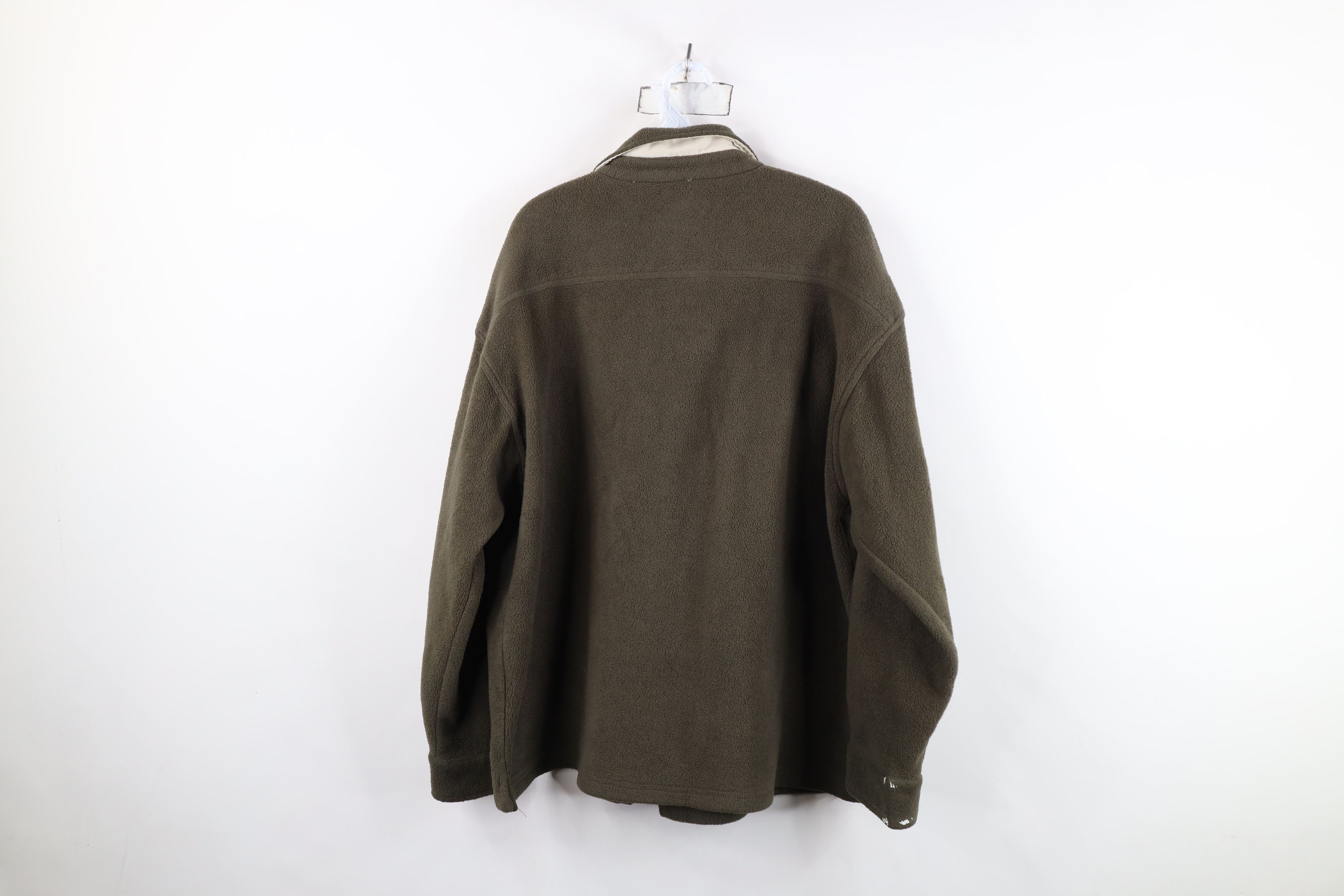 Vintage Vintage 90s Streetwear Fleece Button Shirt Jacket Jac Shirt Size US XL / EU 56 / 4 - 12 Thumbnail