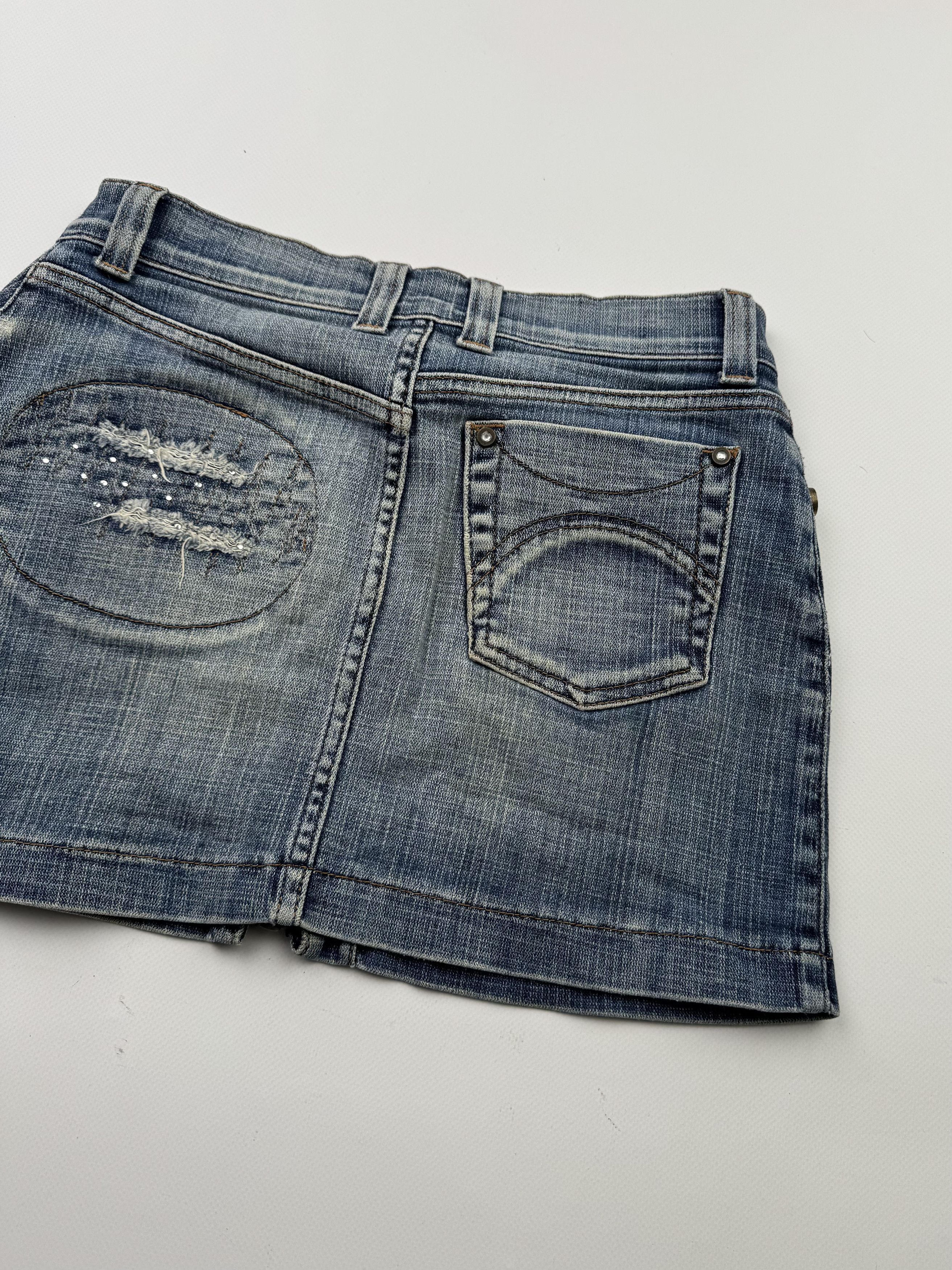Vintage Vintage Mini Skirt B533 E2(V448) Size 28" / US 6 / IT 42 - 8 Thumbnail