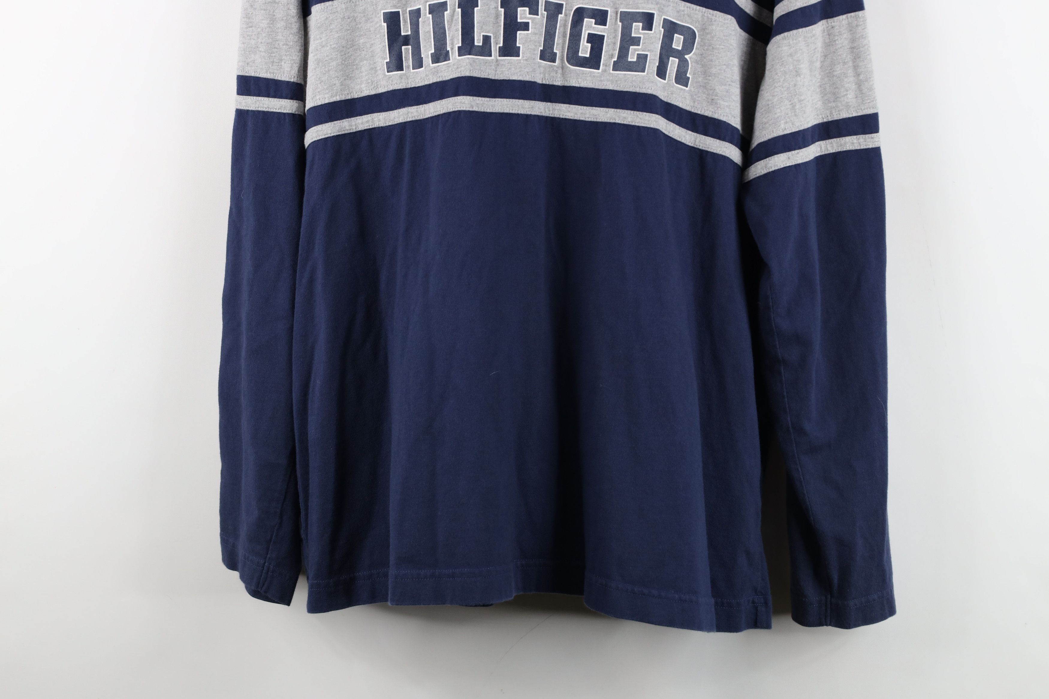 Tommy Hilfiger Vintage 90s Tommy Hilfiger Spell Long Sleeve T-Shirt Blue Size US M / EU 48-50 / 2 - 3 Thumbnail