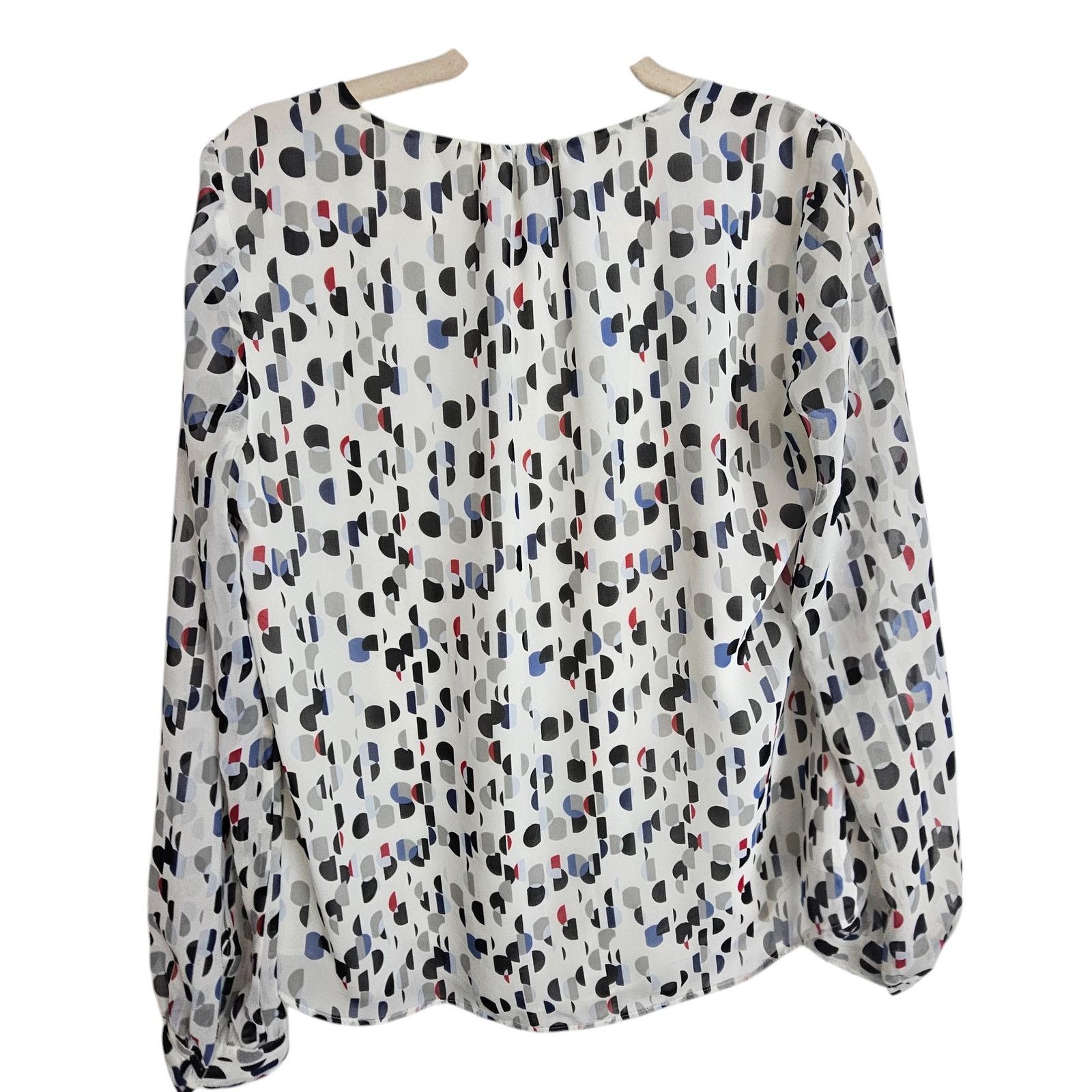 White House Black Market White House Black Market Polka Dot Blouse 4 Corp Career Size S / US 4 / IT 40 - 8 Thumbnail