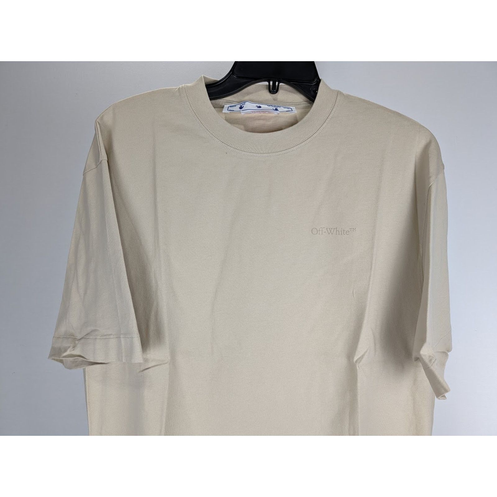 Off-White o1rshd1 Scribble Carry Over Skate T-Shirt in Ivory/Beige Size US XXL / EU 58 / 5 - 4 Thumbnail