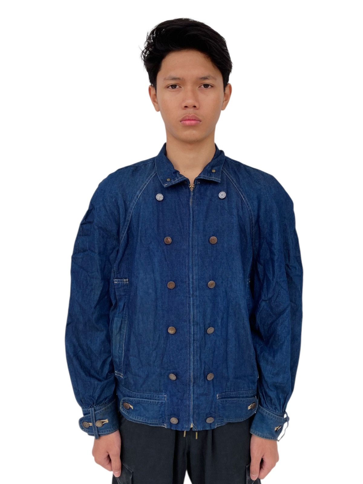 If Six Was Nine 1990s Norma Kamali - Napoleon Denim Jacket Size US M / EU 48-50 / 2 - 3 Thumbnail
