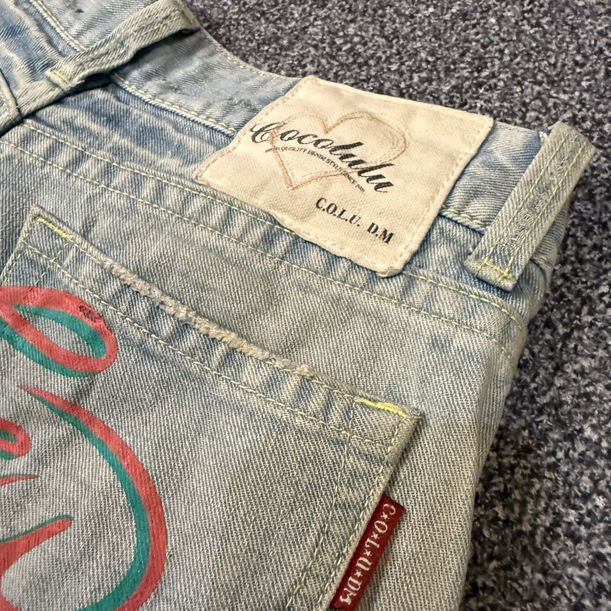Miss Sixty 🔥🇯🇵 Japanese Flared Cocolulu Destroyed Distressed Denim Size 30" / US 8 / IT 44 - 9 Thumbnail