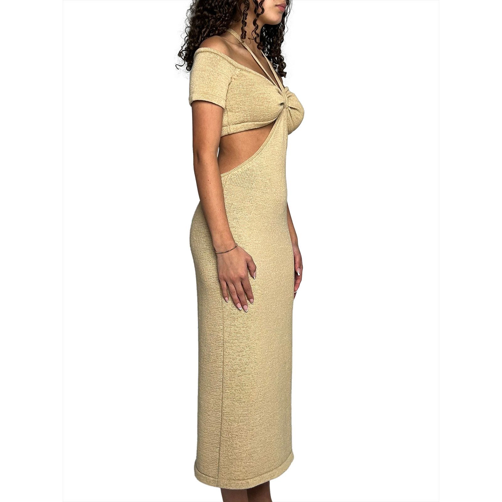 Cult Gaia Brown knitted maxi dress Size S / US 4 / IT 40 - 3 Thumbnail