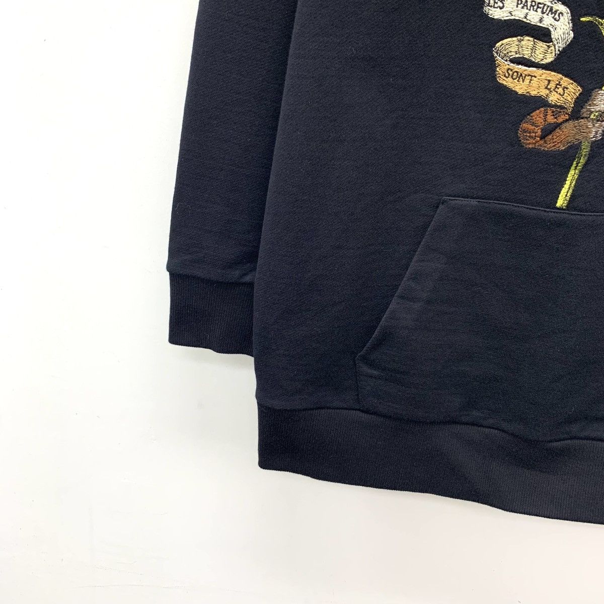 Dior Dior Black Floral Printed Hooded Sweatshirt K26WX Size XS / US 0-2 / IT 36-38 - 4 Thumbnail