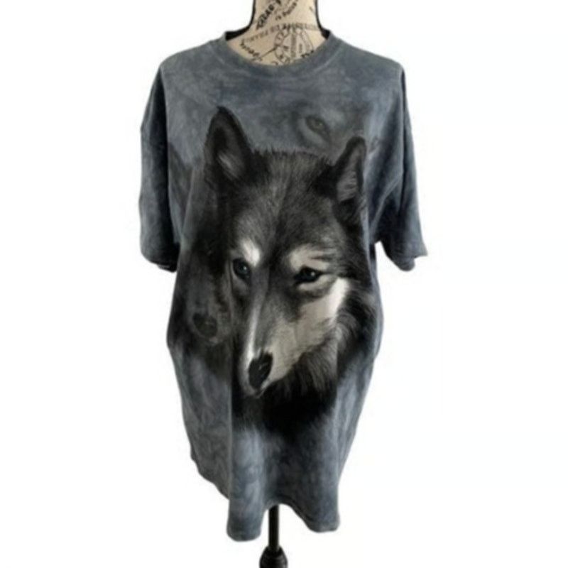 The Mountain Vintage 2002 The Mountain Men's Medium T-Shirt Wolf Head Size US M / EU 48-50 / 2 - 1 Thumbnail