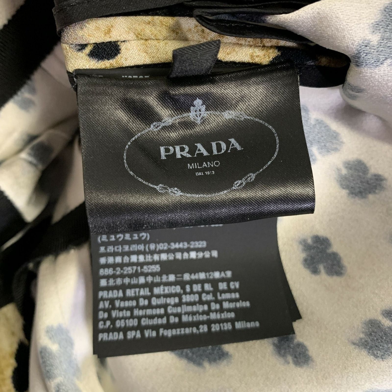 Prada PRADA Beige Black Viscose Abstract Drape-shoulder Long Dress Size M / US 6-8 / IT 42-44 - 6 Thumbnail