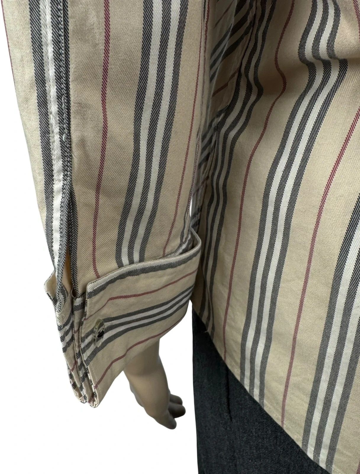 Burberry Burberry London Striped Shirt 3/4 Sleeve Vintage size M Size M / US 6-8 / IT 42-44 - 7 Thumbnail
