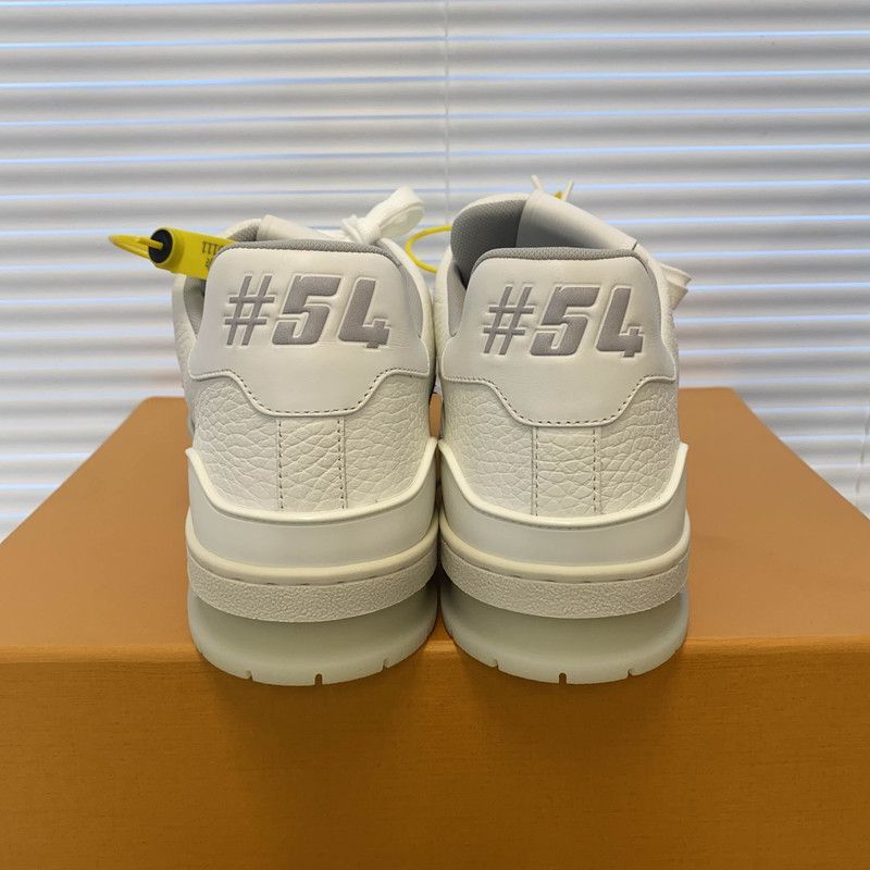 Louis Vuitton Louis Vuitton White Cement Low-Top Sneaker -2508 Size US 9.5 / EU 42-43 - 3 Thumbnail