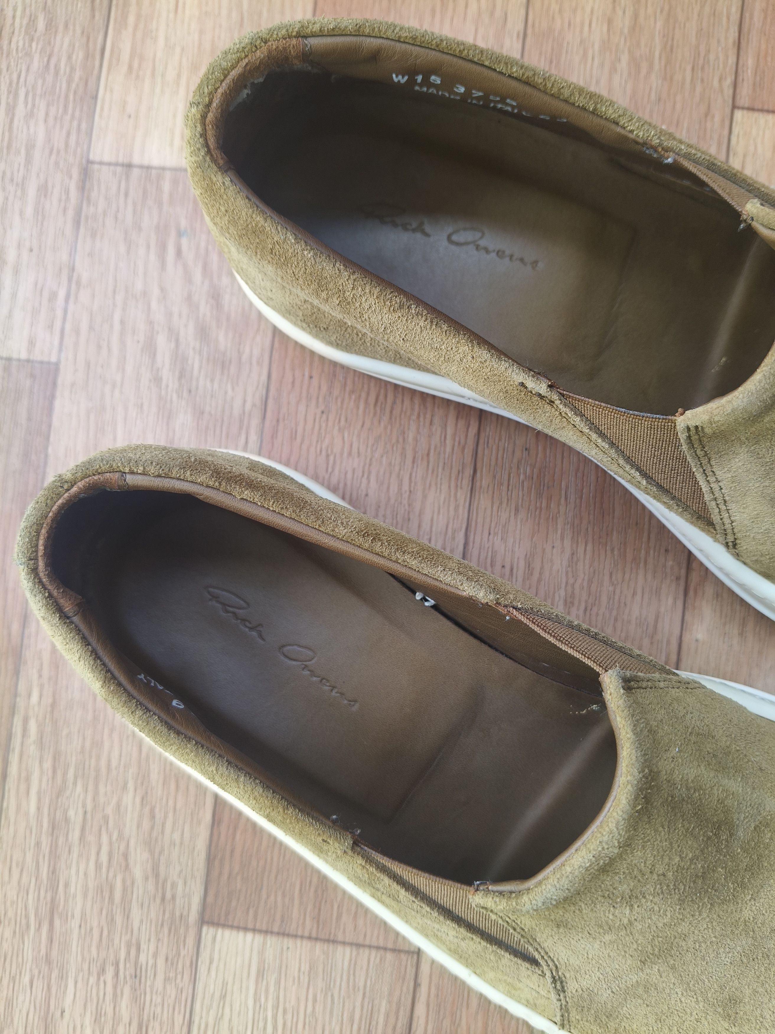 Rick Owens Rick Owens tan suede mainline boat Size US 10 / EU 43 - 13 Thumbnail