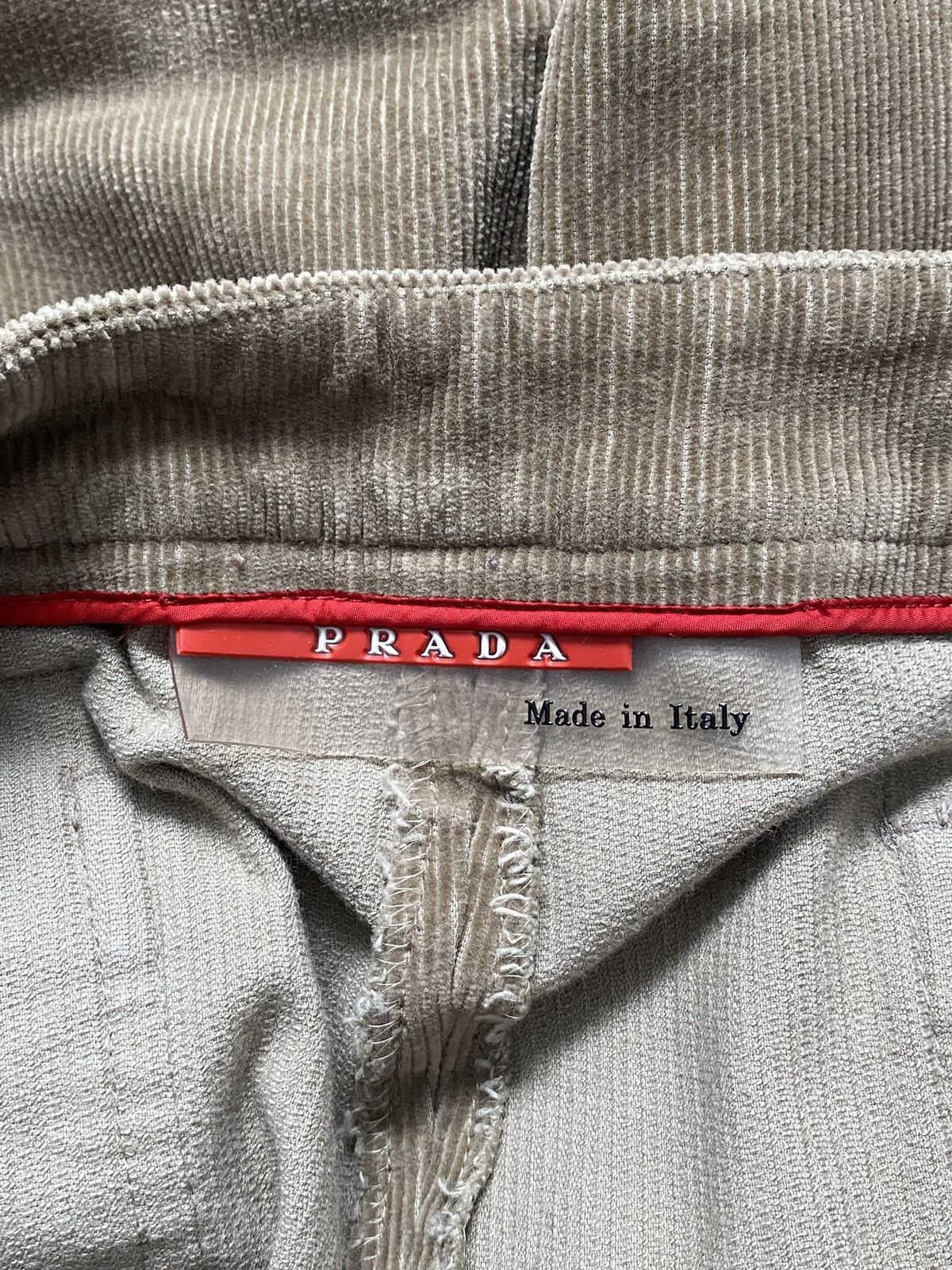 Prada Prada Vintage Y2k Brown Corduroy Trousers Pants Red Tab Size 28" / US 6 / IT 42 - 9 Thumbnail