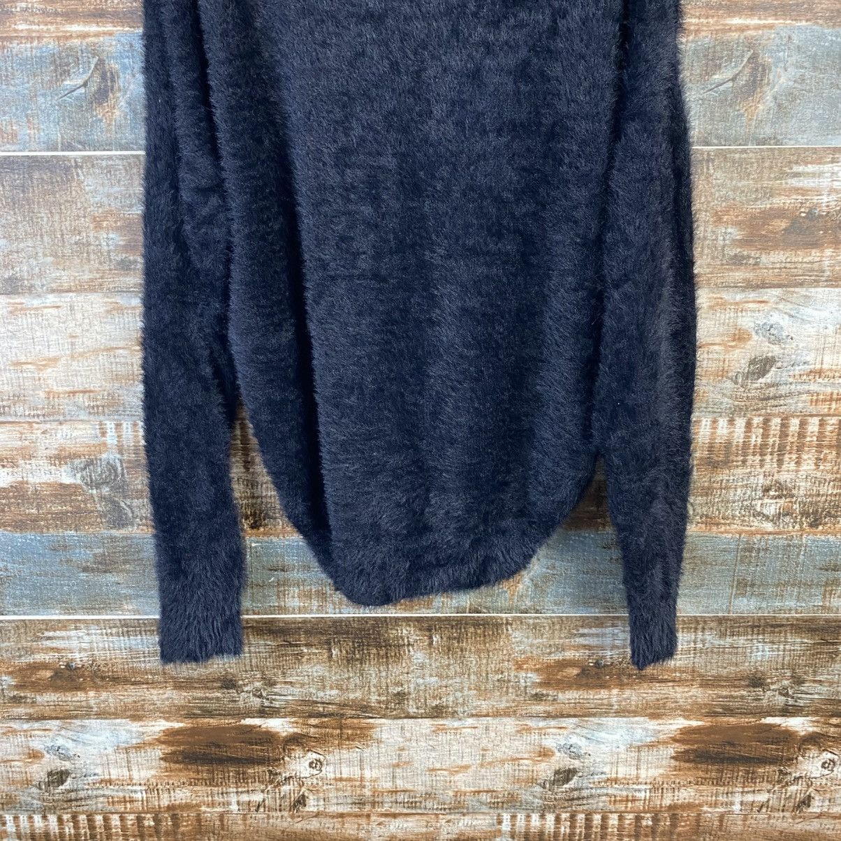 Homespun Knitwear DL Ingni Black Mohair fur shaggy Knitwear #C1105 Size M / US 6-8 / IT 42-44 - 14 Thumbnail