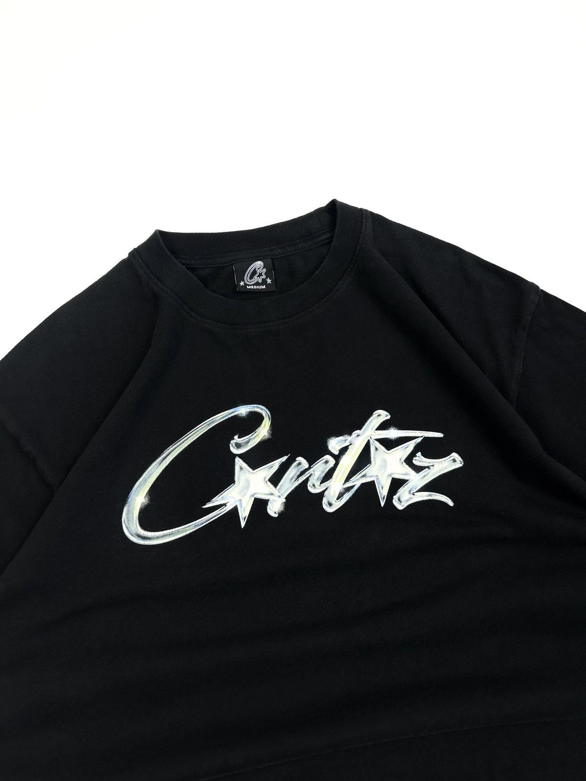 Corteiz rare Corteiz Allstarz Logo tee black Y2k Size US M / EU 48-50 / 2 - 3 Thumbnail