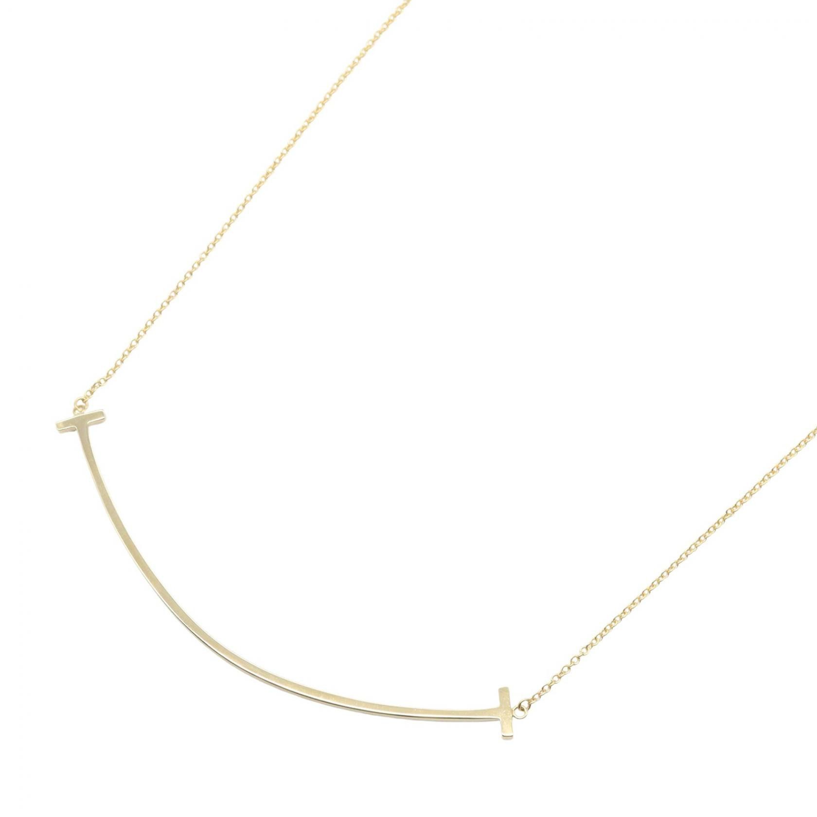 Tiffany & Co. Tiffany & Co. Tiffany & Co. T Smile Au750 Necklace Precious Metal Necklace 60011652 DUTY FREE for USA Size ONE SIZE - 1 Thumbnail