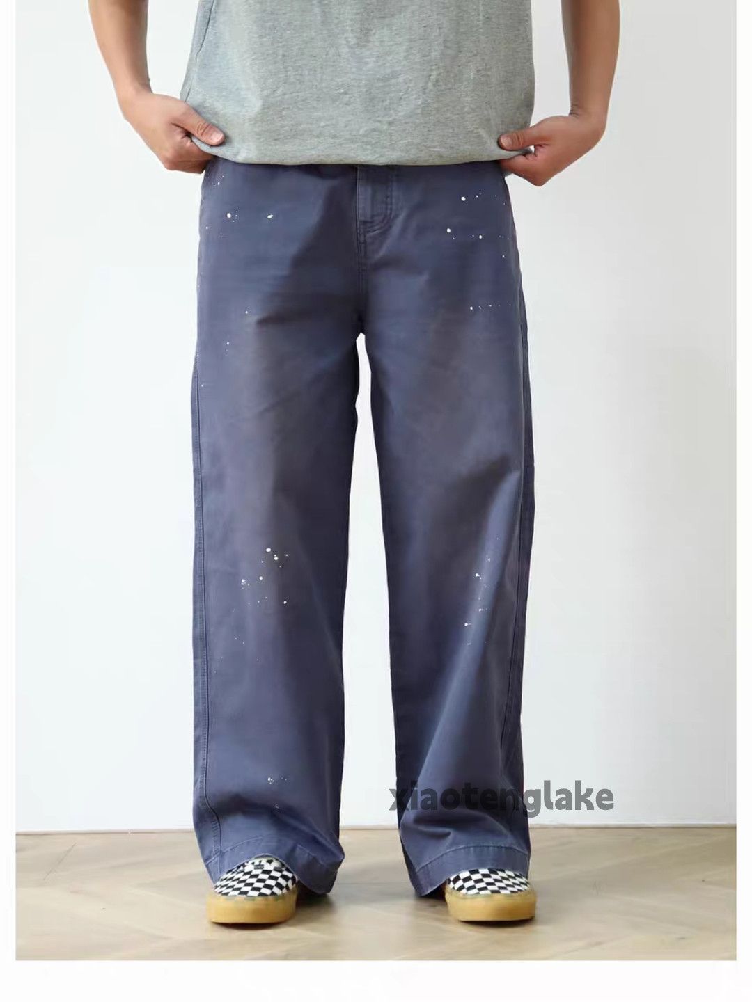 Vintage zx washed faded loose baggy paint workwear pants Size US 28 / EU 44 - 2 Thumbnail